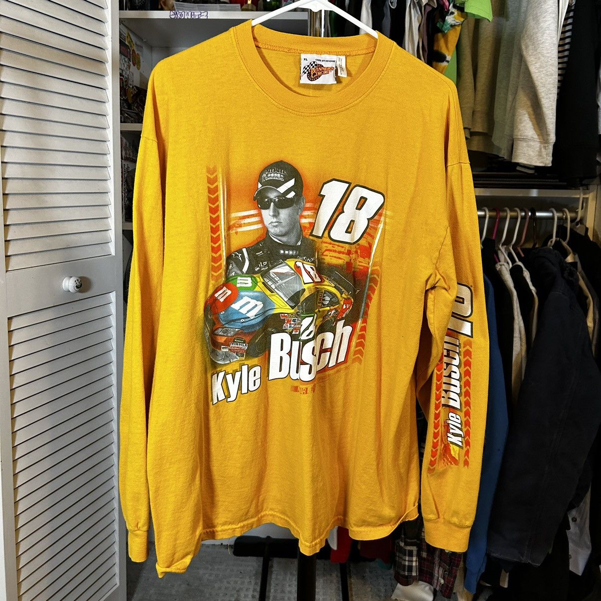 Winners Circle Kyle Busch vintage nascar long sleeve Size US XL / EU 56 / 4 - 1 Thumbnail