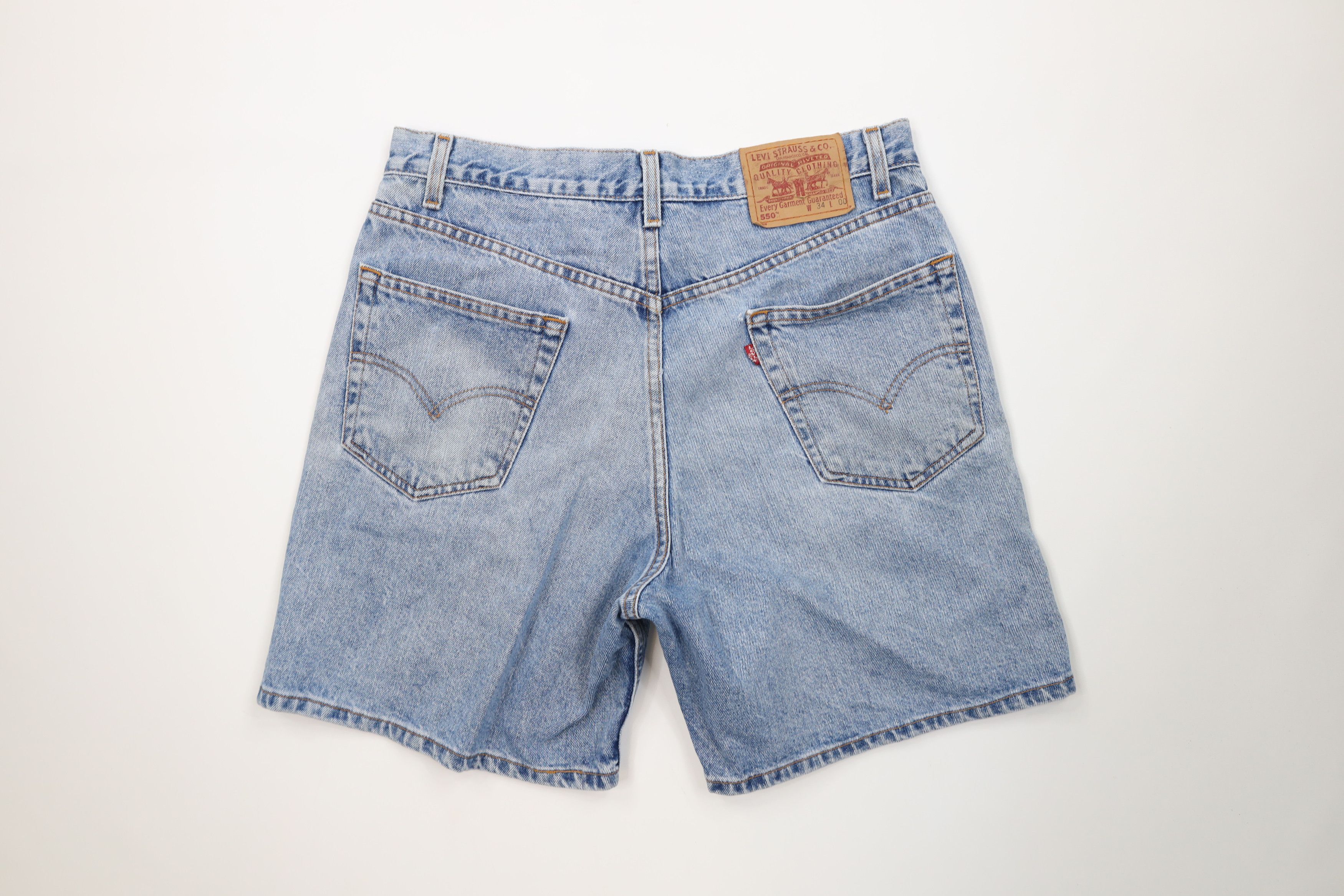 Levi's Vintage Y2K 2001 Levis 505 Fit Denim Jean Shorts Blue Size US 34 / EU 50 - 11 Thumbnail