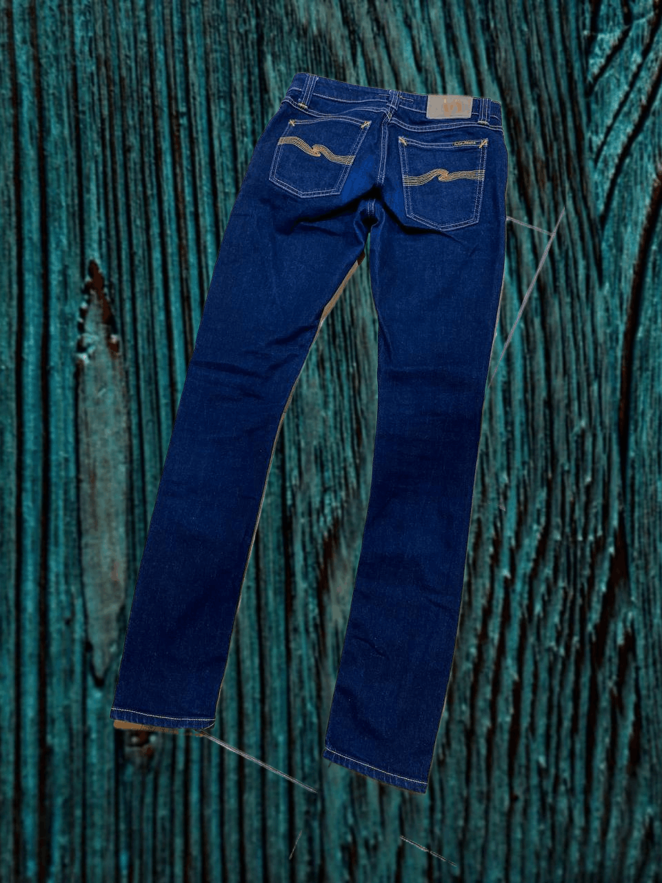 Nudie Jeans NUDIE JEANS SKINNY LIN Dry deep orange Dark blue JEANS Size US 28 / EU 44 - 1 Thumbnail