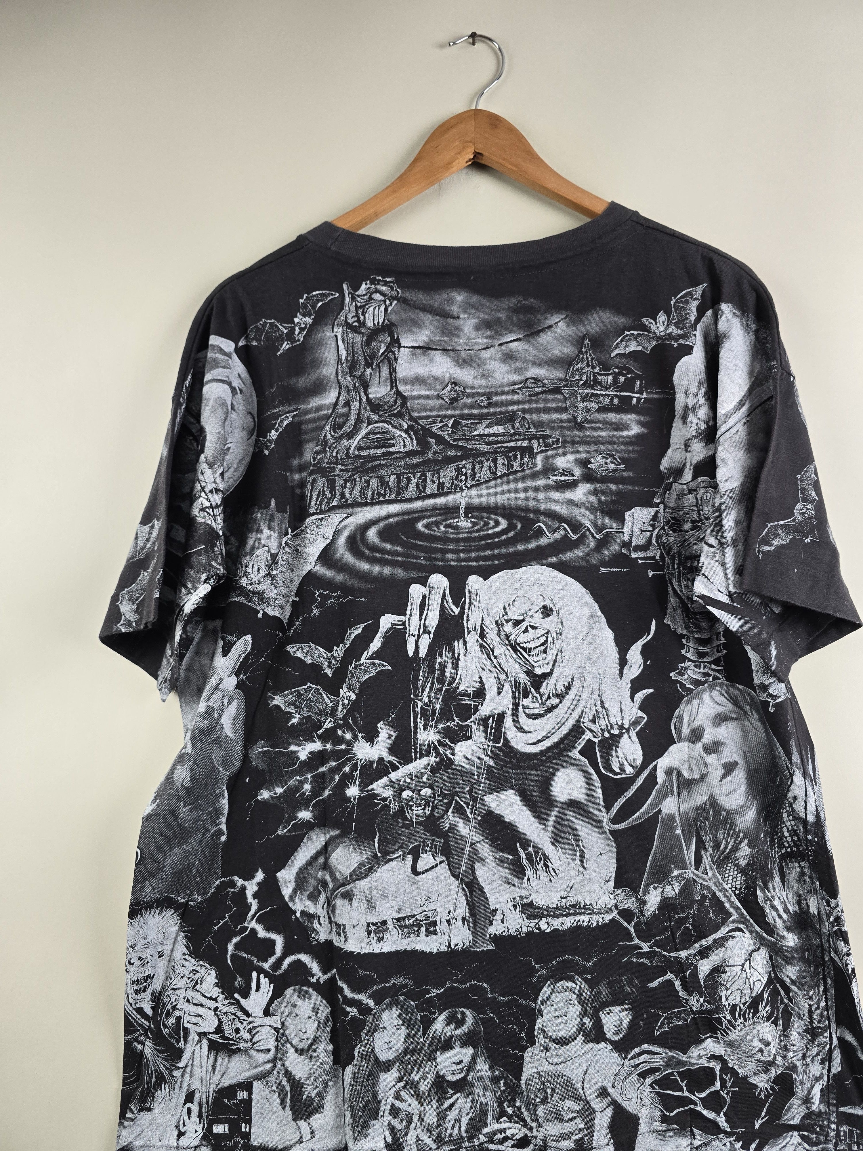 Band Tees × Iron Maiden × Vintage 90s Iron Maiden From here to eternity All Over Print Size US XL / EU 56 / 4 - 6 Thumbnail