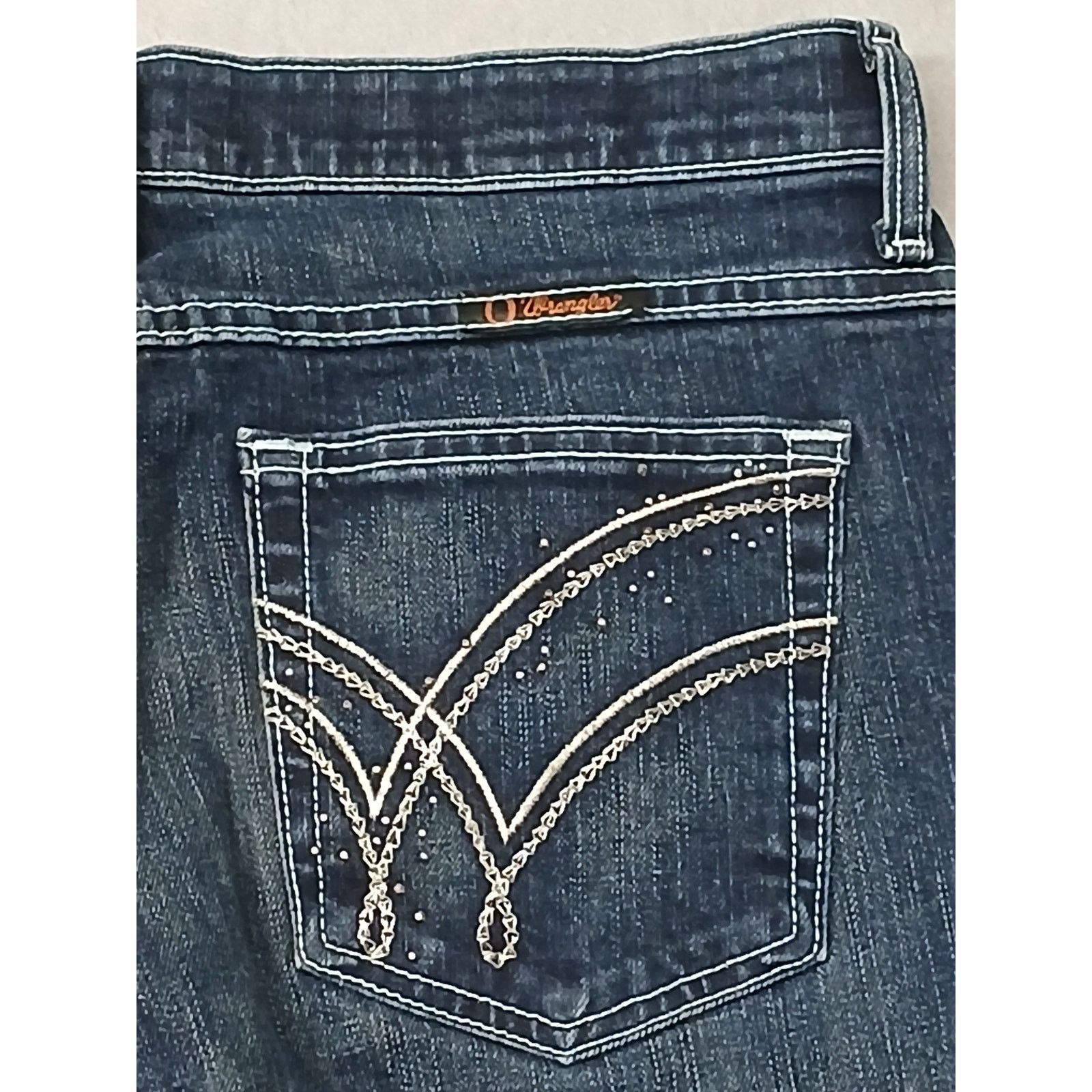 Wrangler Wrangler Q-Baby (9/10x34) Mid Rise Boot Cut Riding Jeans Size 30" / US 8 / IT 44 - 11 Thumbnail