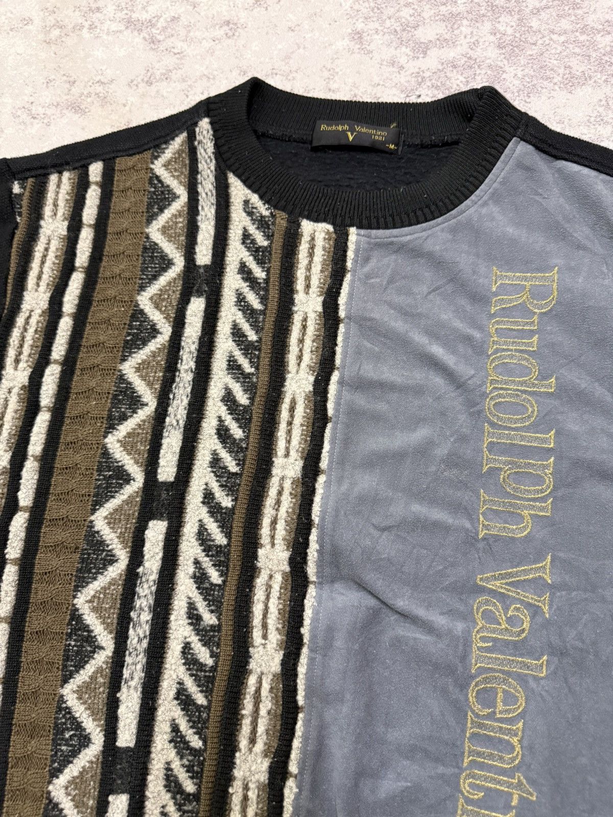 Valentino Vintage Rudolph Valentino Knit Sweatshirt Size US S / EU 44-46 / 1 - 5 Thumbnail