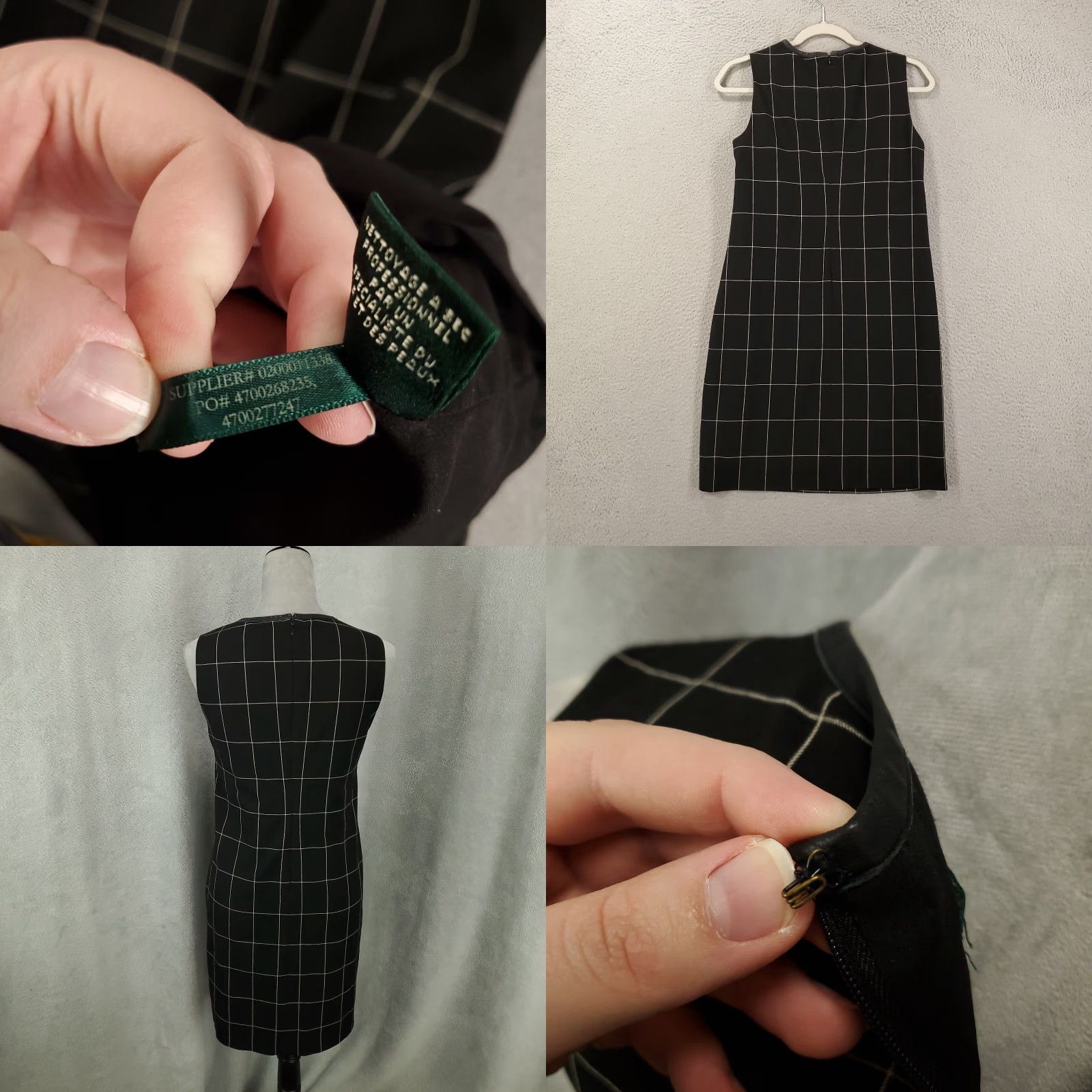 Ralph Lauren Ralph Lauren Womens Dress Size 2 Plaid Leather Trim Mini Short Career Wear LRL Size 26" / US 2 / IT 38 - 8 Thumbnail