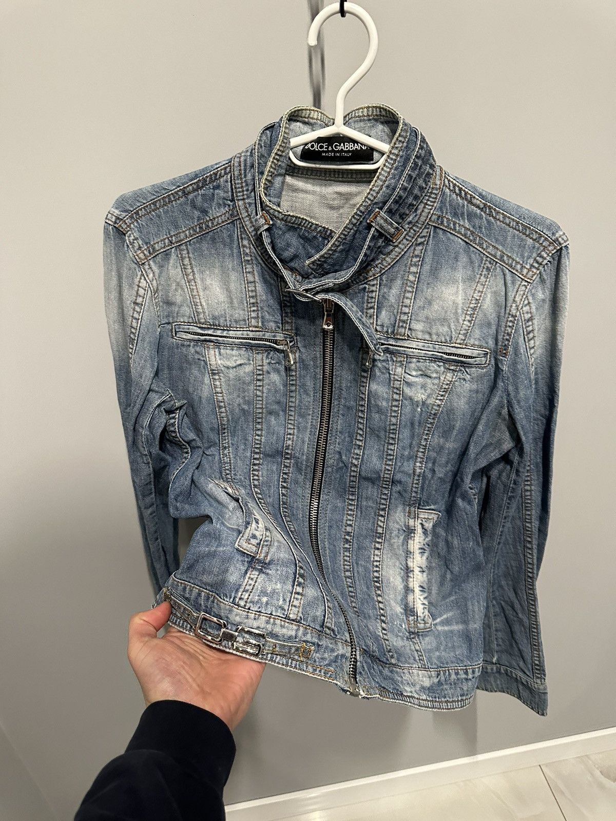 Dolce & Gabbana Vintage Archival Dolce & Gabbana 00s Y2K Denim Jacket Size M / US 6-8 / IT 42-44 - 2 Thumbnail