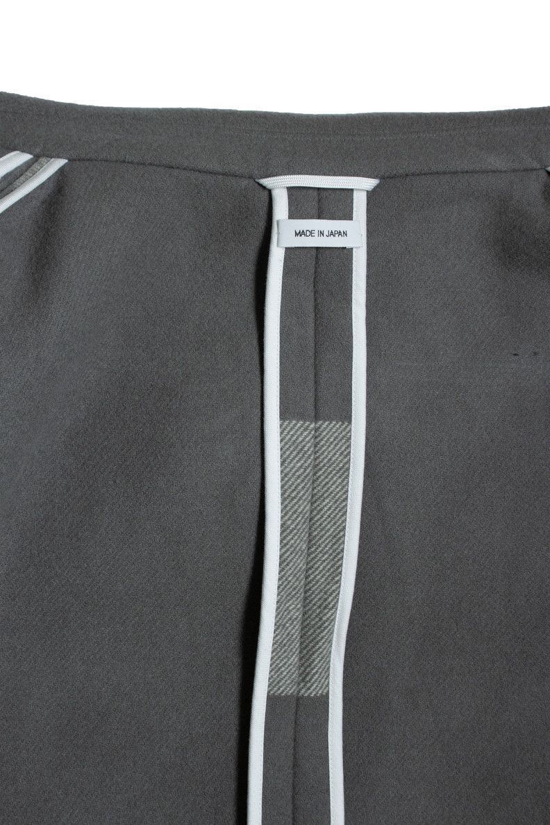 Thom Browne Thom Browne, striped wool coat in grey Size US L / EU 52-54 / 3 - 8 Thumbnail