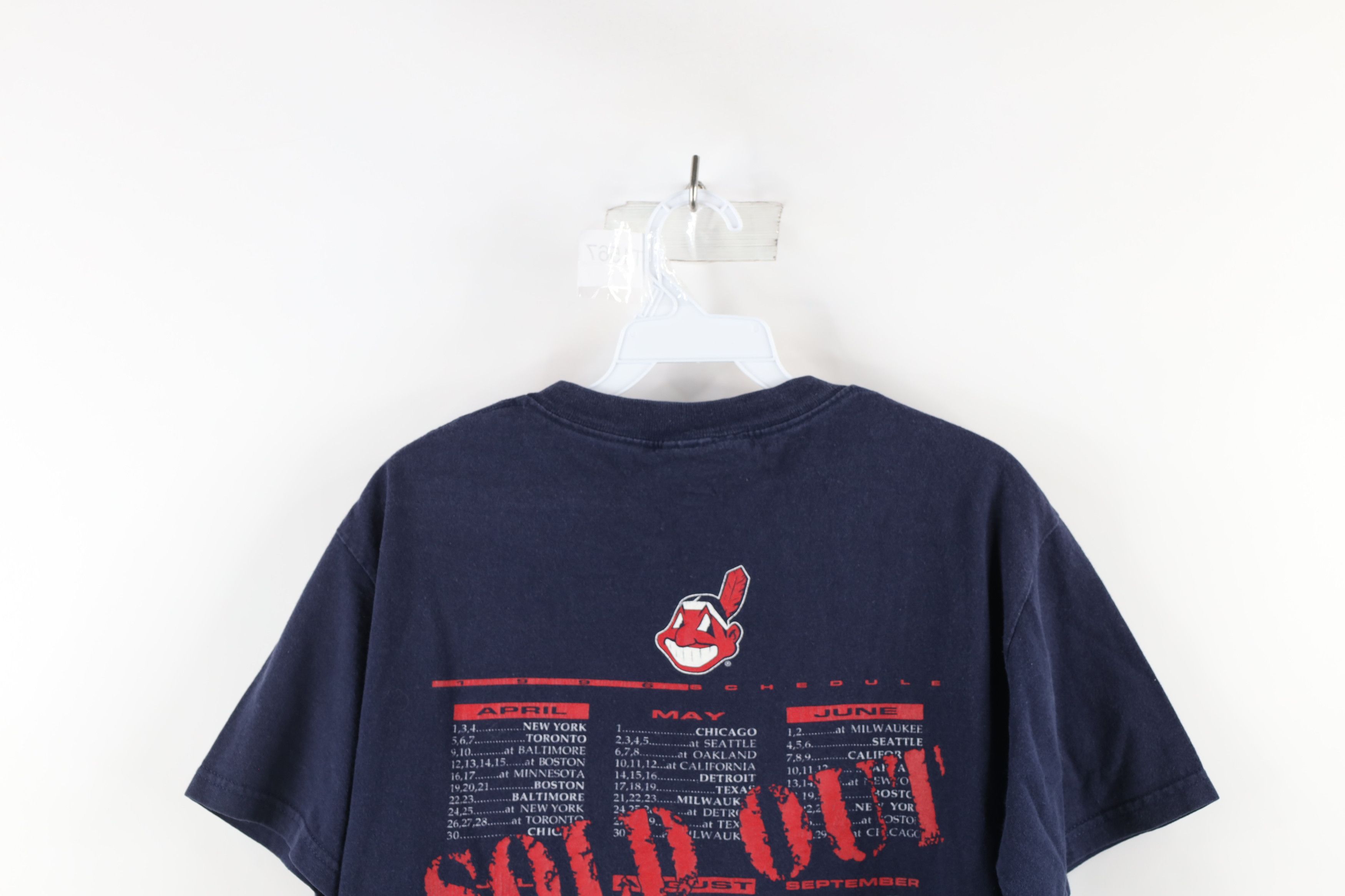 Vintage Vintage 90s Spell Out Chief Wahoo Cleveland Indians T-Shirt Size US S / EU 44-46 / 1 - 8 Thumbnail