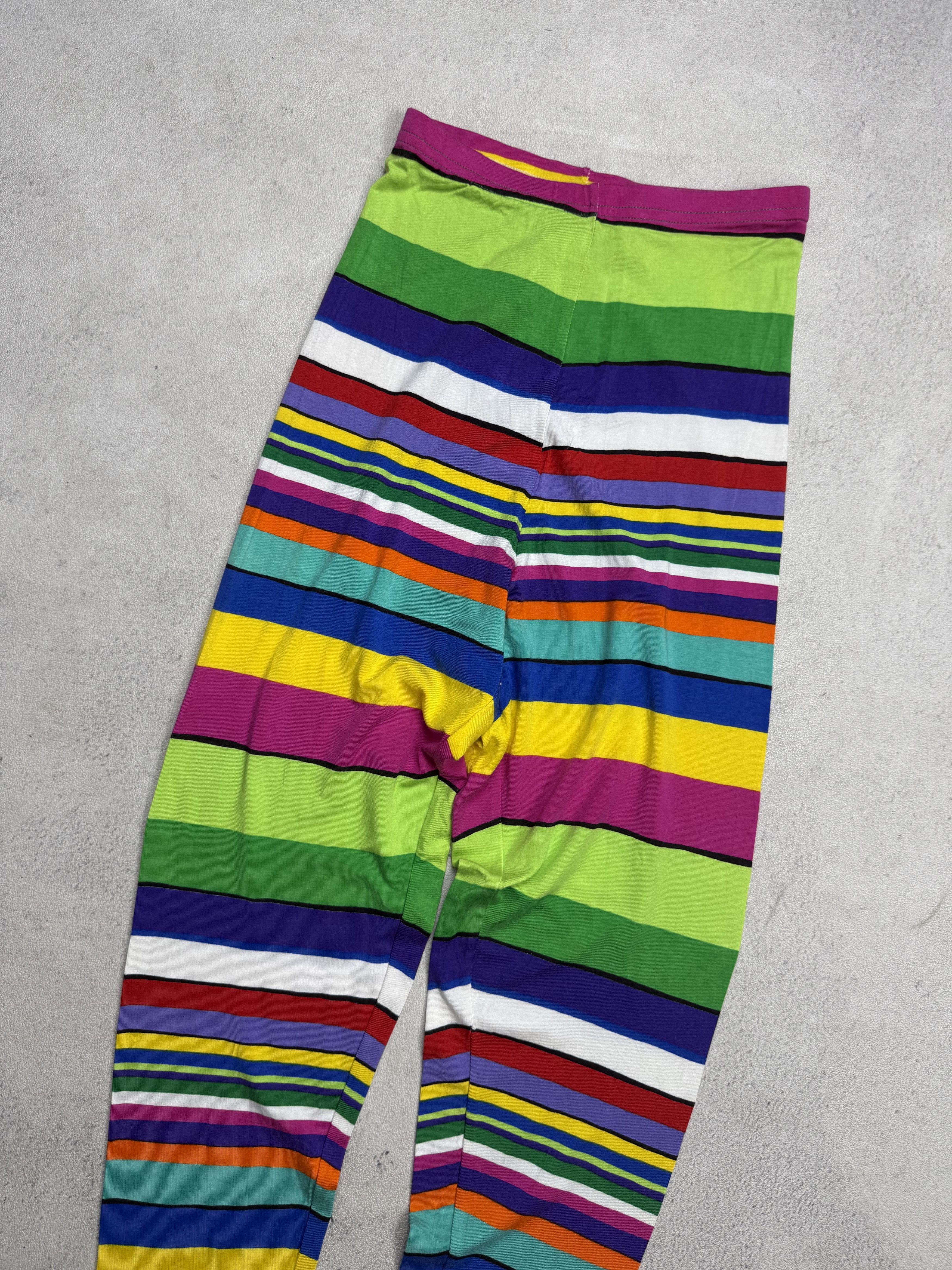 Versace Gianni Versace VERSUS Rainbow Leggings Pants Size 28" / US 6 / IT 42 - 3 Thumbnail