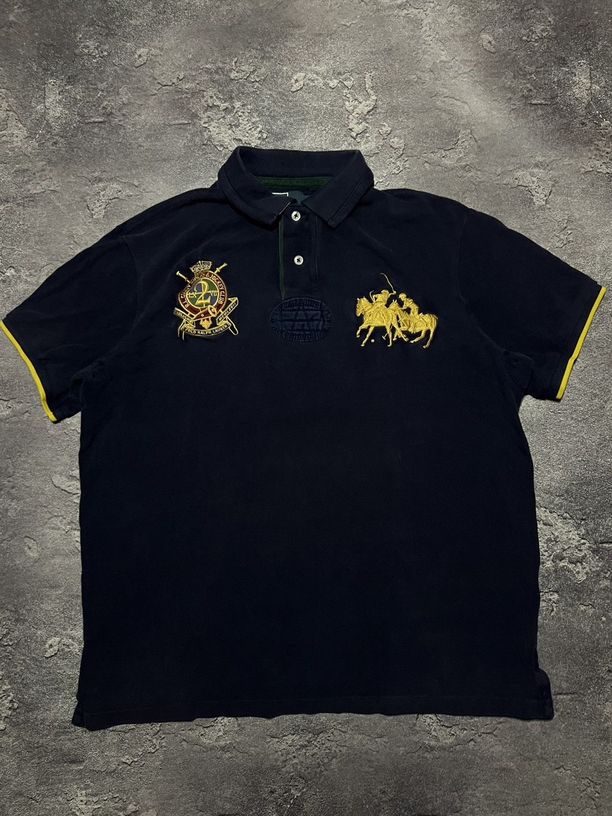 Ralph Lauren Vintage 90s Ralph Lauren Polo Tee Big 2 Logo Streetwear Size US L / EU 52-54 / 3 - 1 Thumbnail