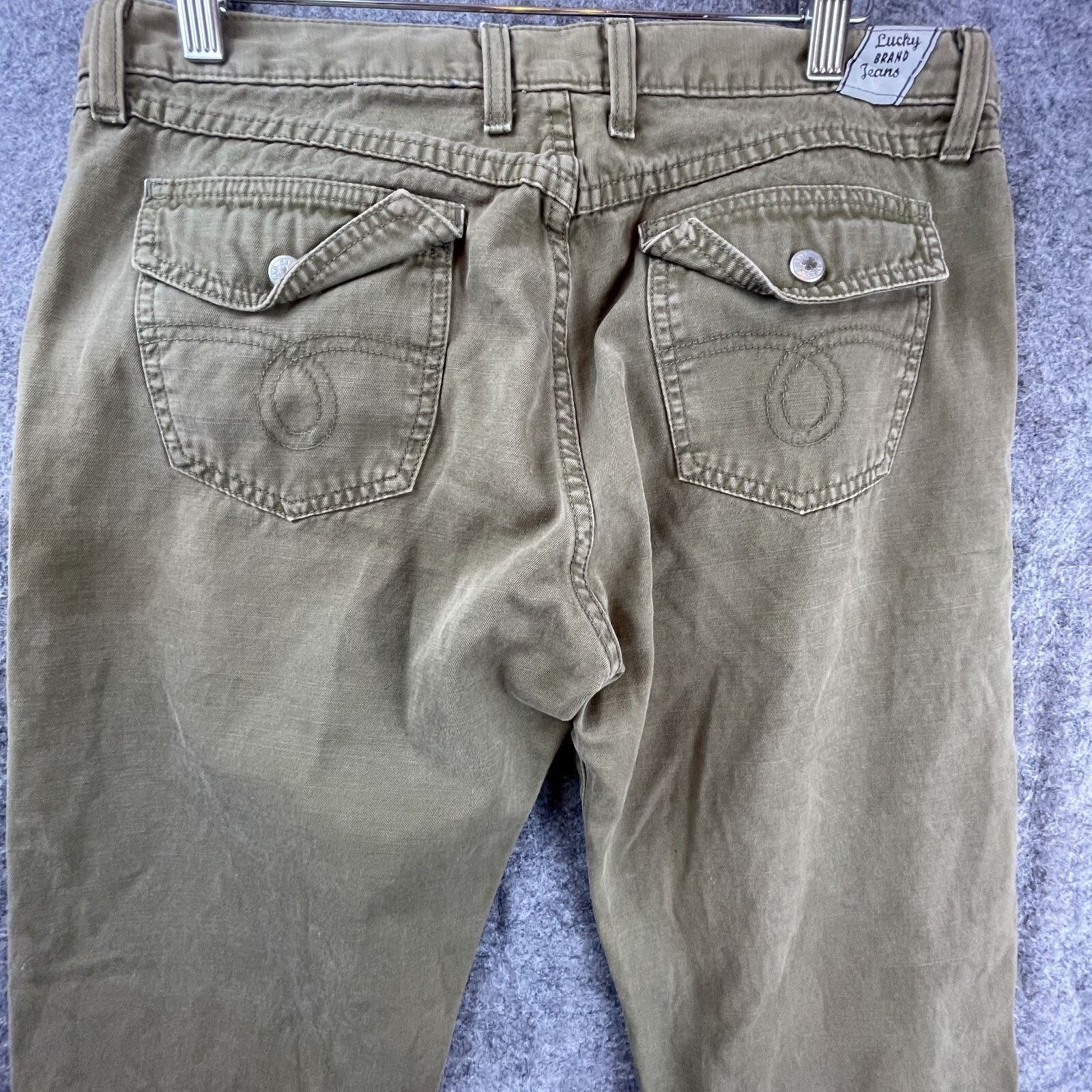 Lucky Brand Lucky Brand Snapper Jeans Women 10/30 Long Flap Dungarees Size 32" / US 10 / IT 46 - 11 Thumbnail