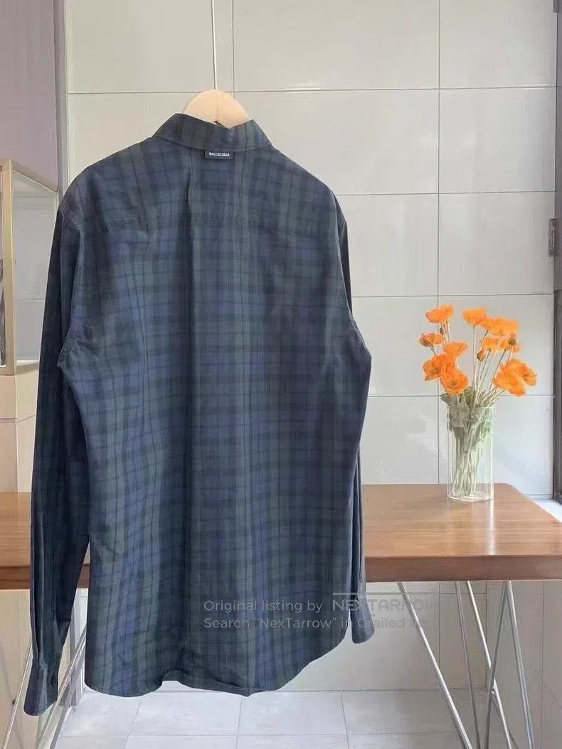 Balenciaga Balenciaga Plaid Shirt Size XS / US 0-2 / IT 36-38 - 5 Thumbnail