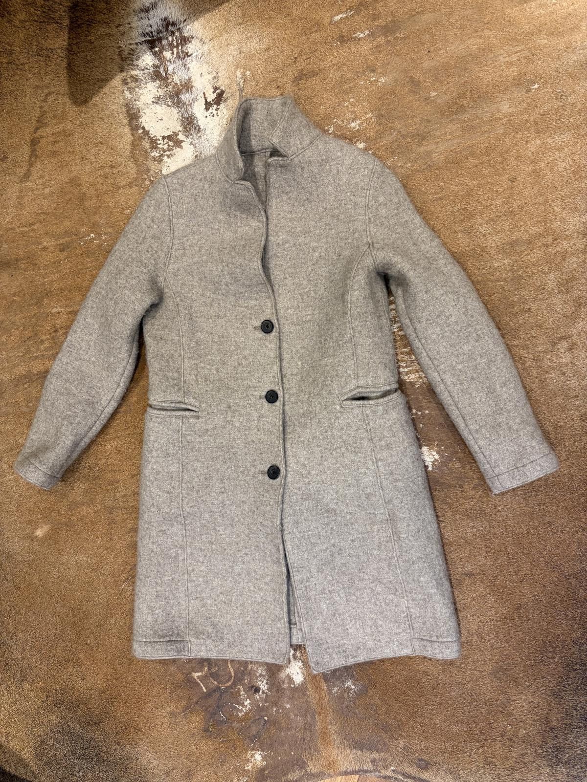 Eleventy Eleventy Brushed Wool Coat Size XS / US 0-2 / IT 36-38 - 1 Thumbnail