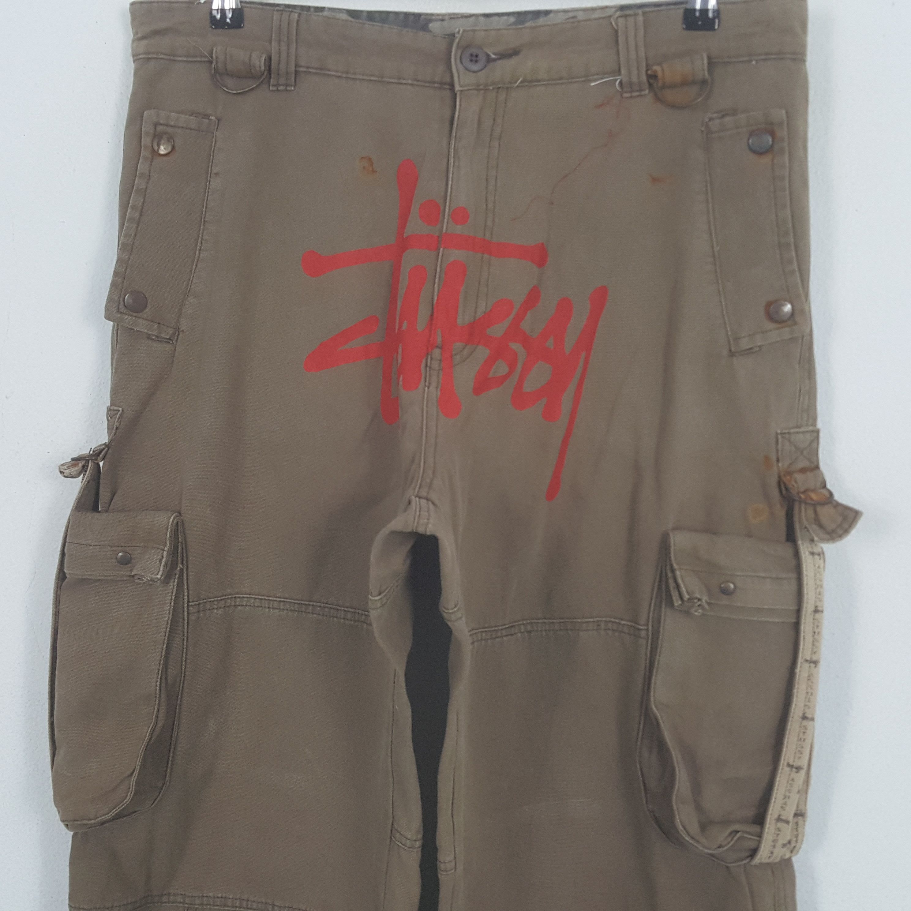 Stussy × Vintage Vintage Stussy USA Custom Big Art Logo Pants Size US 35 - 2 Thumbnail