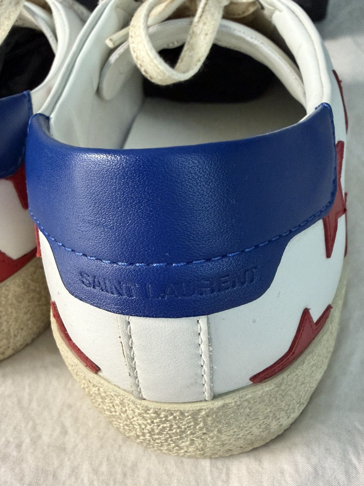 Saint Laurent Paris Saint Laurent SL/06 STARS SNEAKER Red White And Blue Stars Size US 9 / EU 42 - 14 Thumbnail