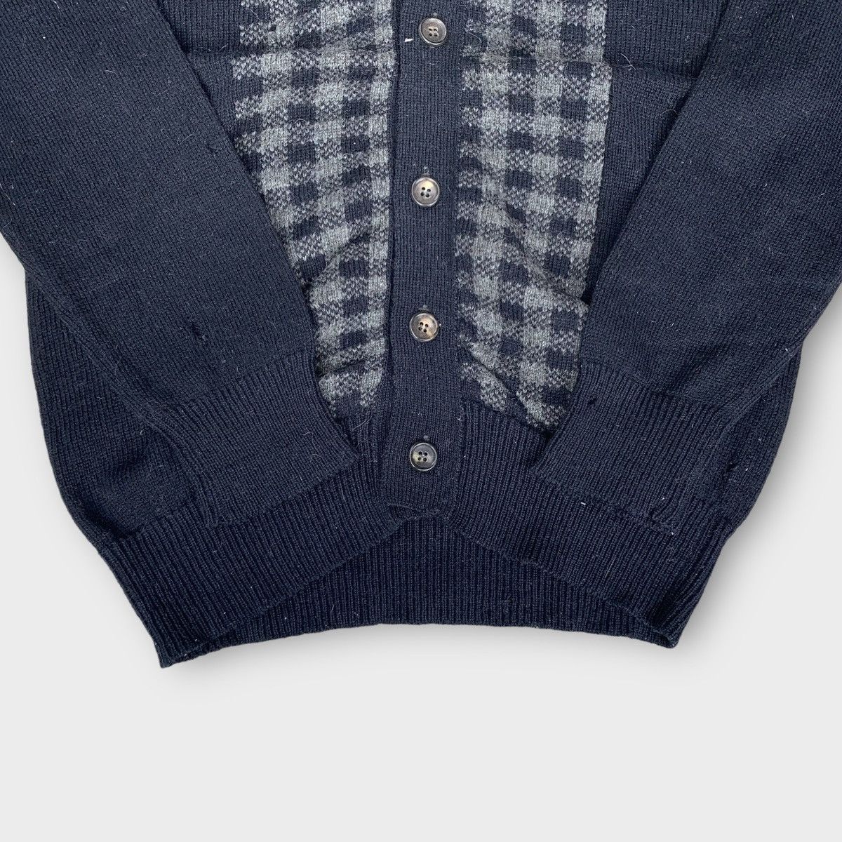 Rare! Vintage Distressed 90s Comme Des Garcons Wool Cardigan