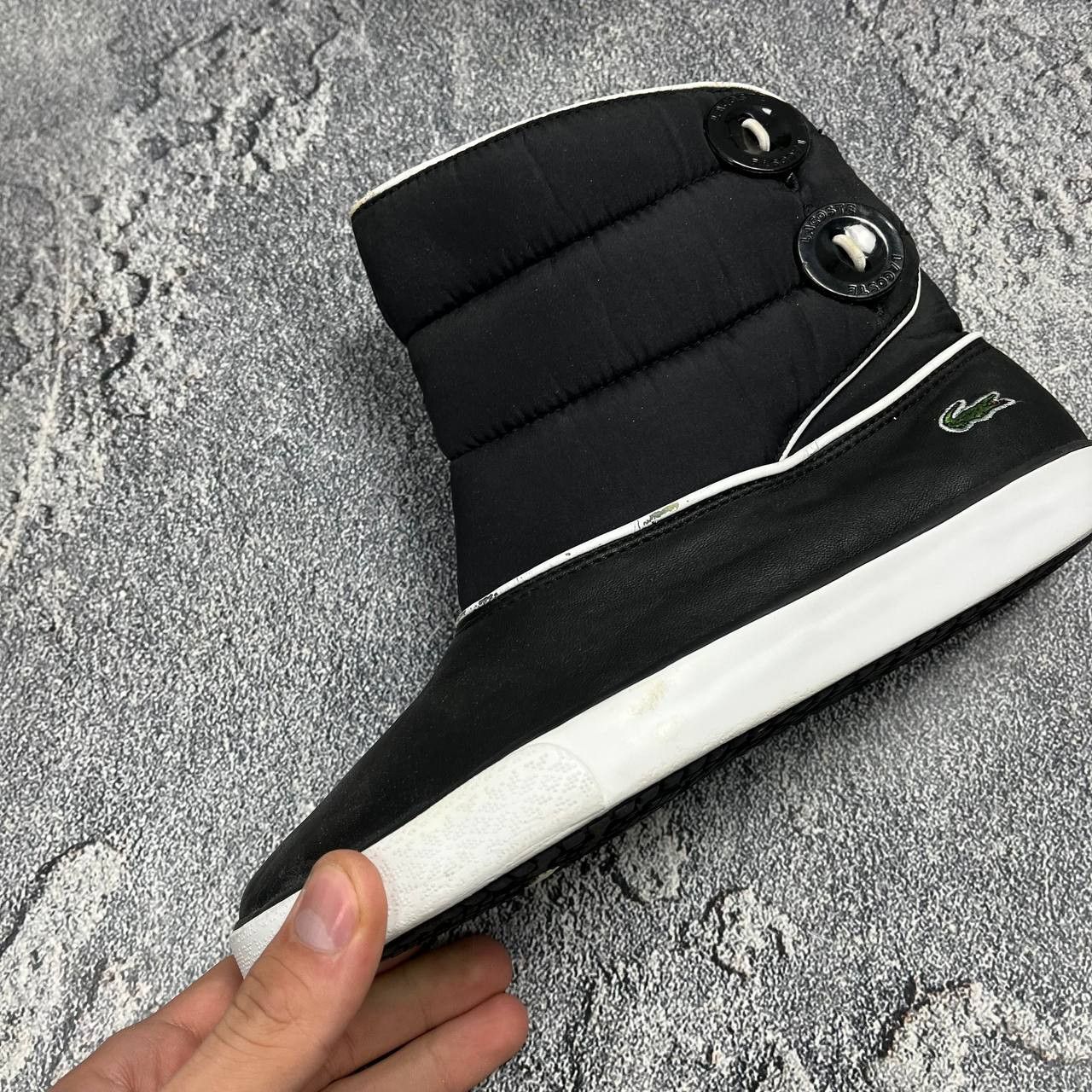 Lacoste Lacoste Womens Ankle Snow Boots Paded Black Designer Shoes Size US 6 / IT 36 - 10 Thumbnail
