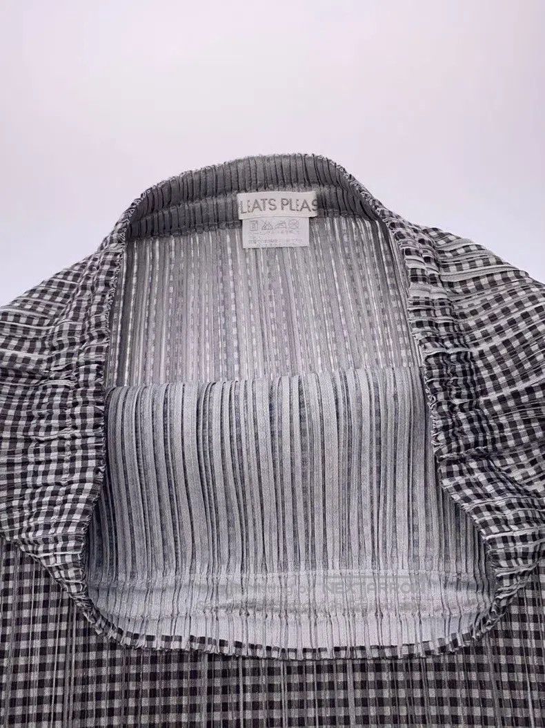 Issey Miyake Issey Miyake size:3 Plaid Pleated Midi Skirt Size 23" - 5 Thumbnail