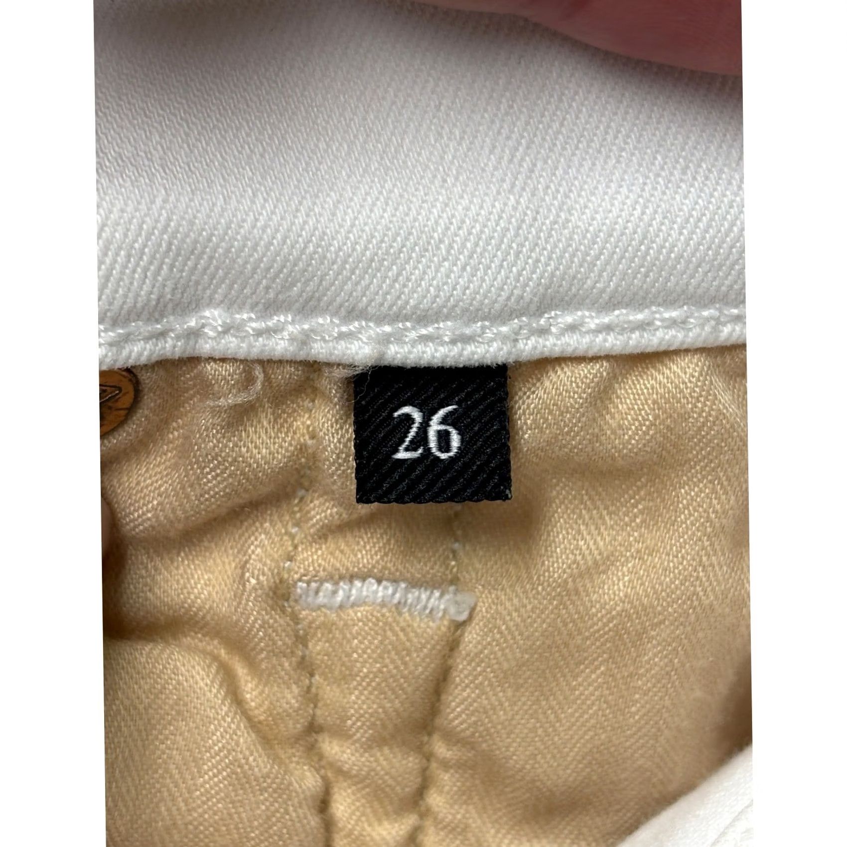 7 For All Mankind 7 For All Mankind The High Waist Ankle Skinny Jeans White Womens Size 26X27 Size 26" / US 2 / IT 38 - 6 Thumbnail