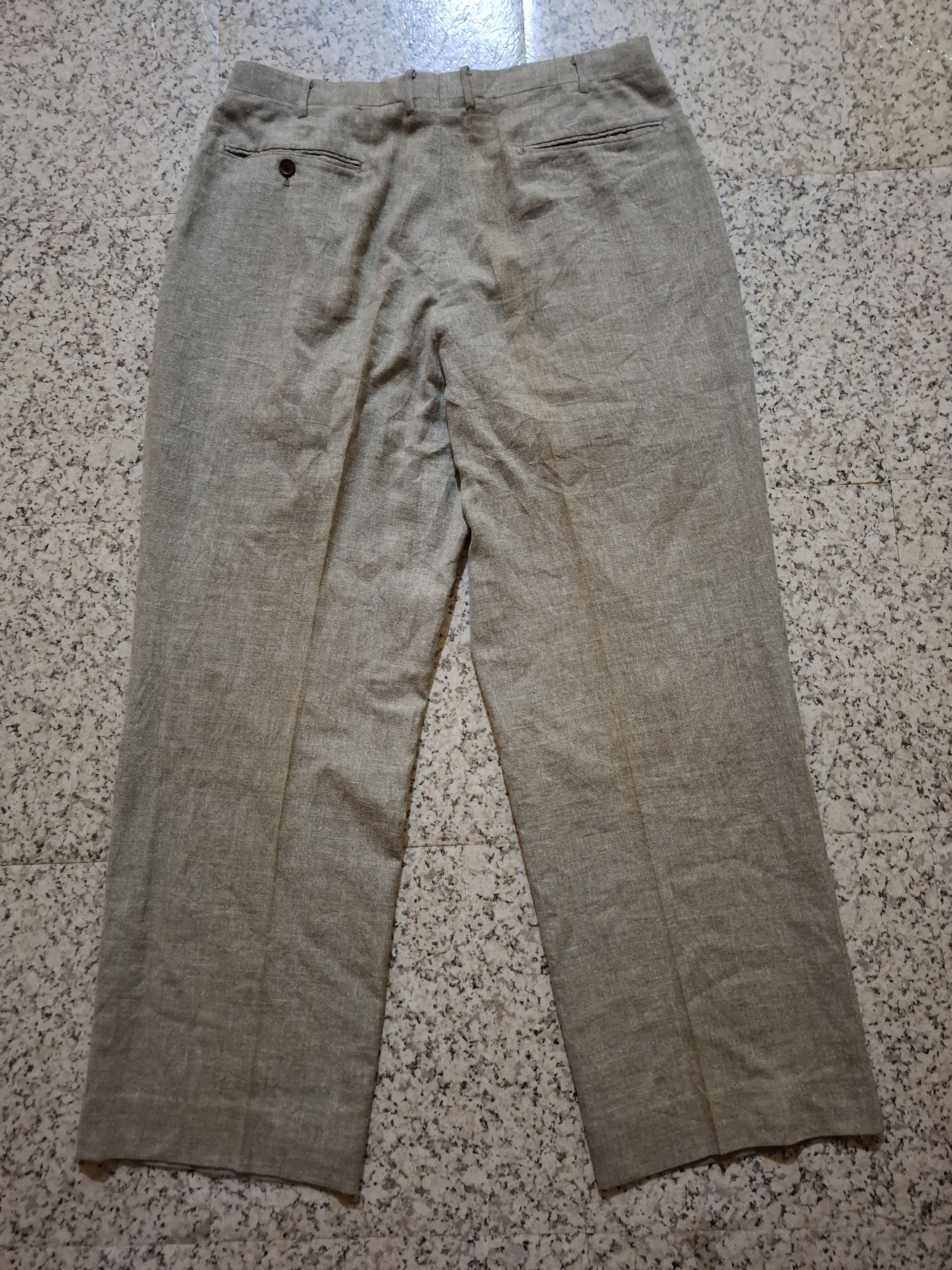 Yves Saint Laurent Vintage Yves Saint Laurent Pour Homme Pleated Trousers Size US 33 - 12 Thumbnail