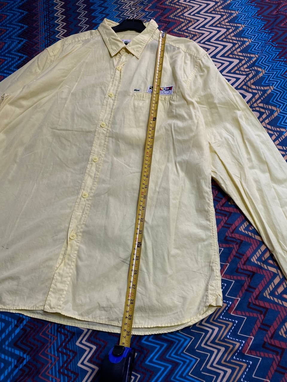 Lacoste Vintage Y2K shirt yellow Lacoste logo streetwear Size US L / EU 52-54 / 3 - 12 Thumbnail