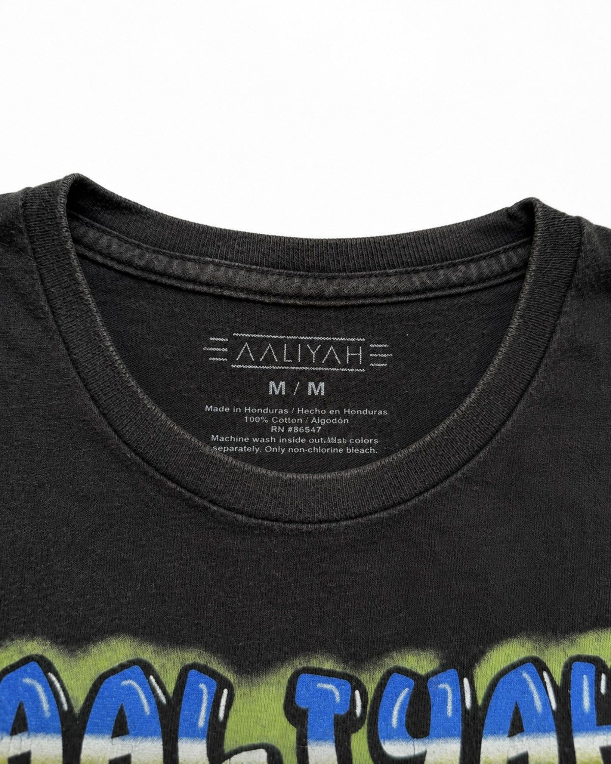 Band Tees Aaliyah Graphic Baby Tee (Modern Reprint / Cropped Fit) Size US M / EU 48-50 / 2 - 3 Thumbnail