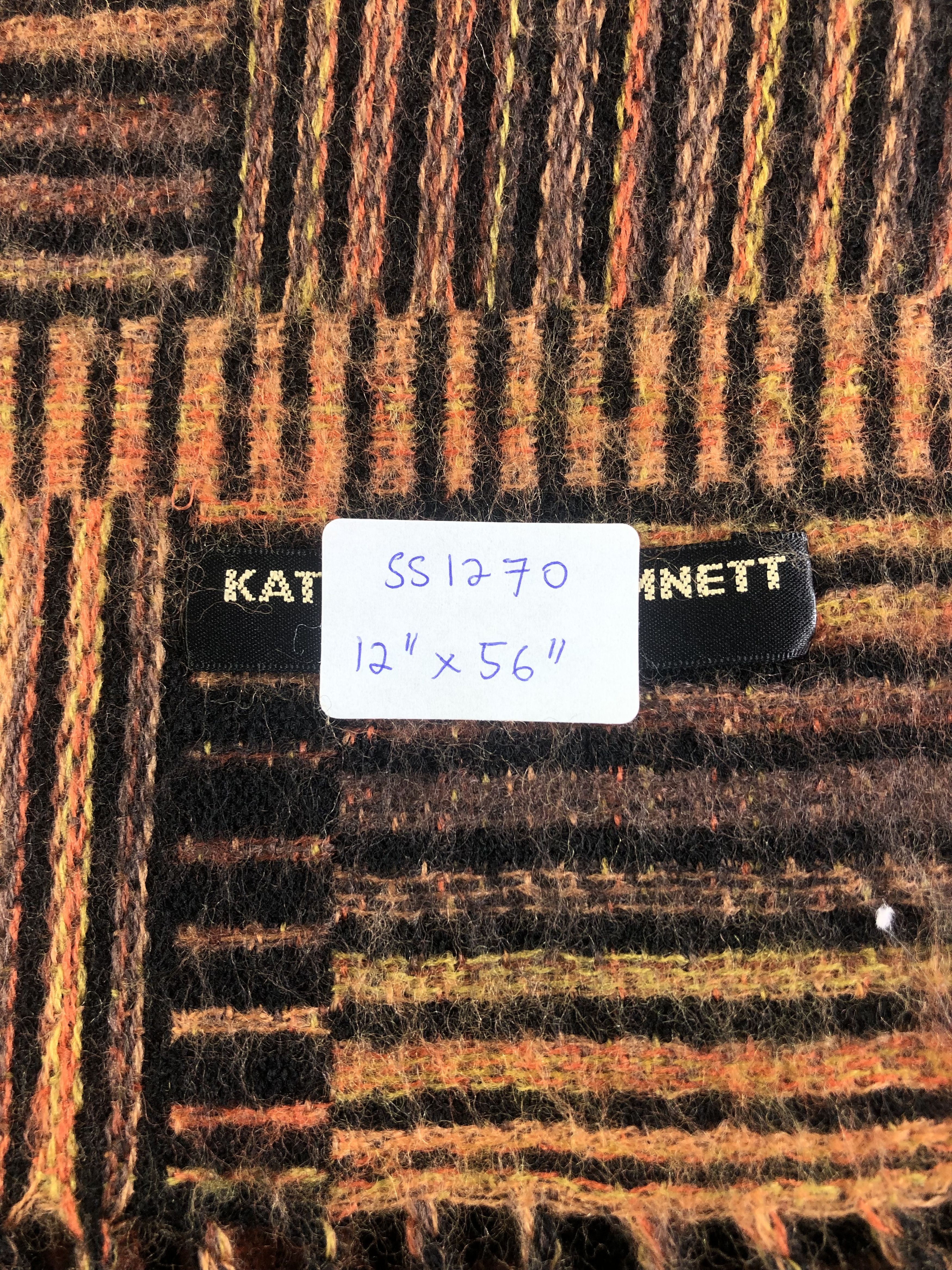 Katharine Hamnett London × Vintage Katharine Hamnett Scarf / Muffler / Neckwear SS1270 Size ONE SIZE - 8 Thumbnail