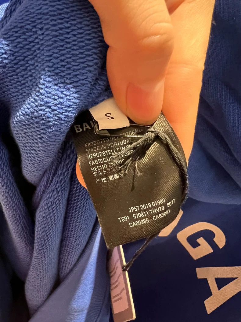 Balenciaga Balenciaga Blue Back Letter Hoodie Size US S / EU 44-46 / 1 - 4 Thumbnail