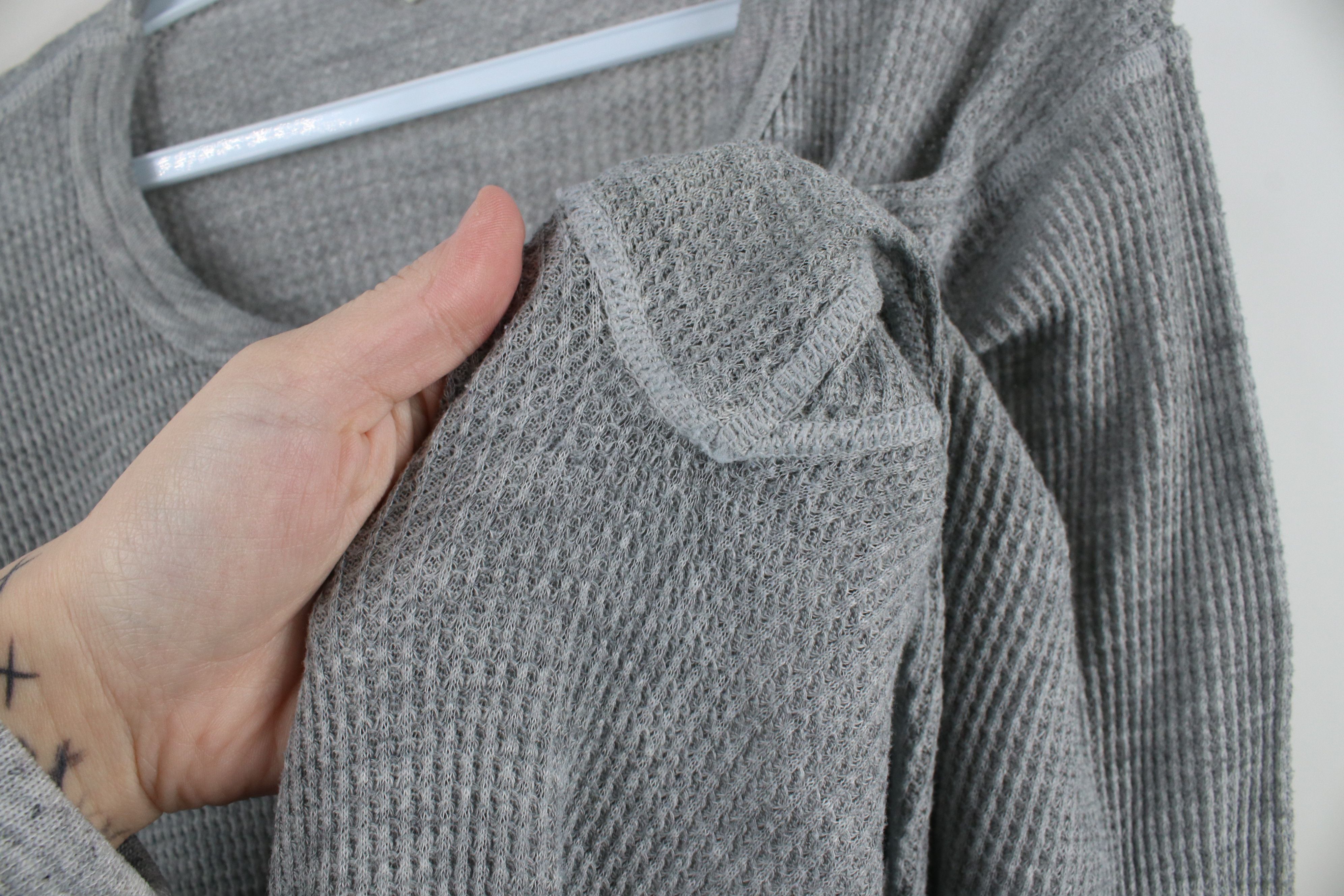 Vintage Vintage 70s Streetwear Thermal Waffle Knit T-Shirt Gray USA Size US XL / EU 56 / 4 - 6 Thumbnail