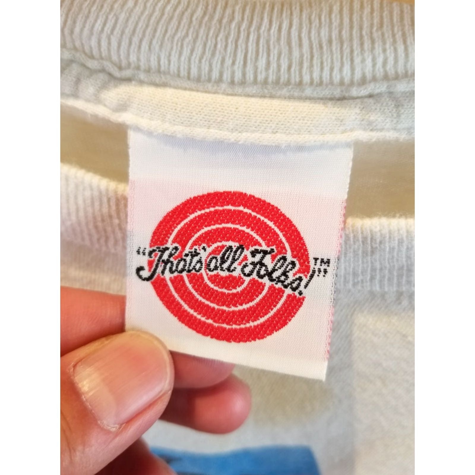 Vintage VINTAGE WANER BROS TAZ T-SHIRT SZ LARGE MADE IN USA T-Shirt Men White 1993 Retro USA Single Stitch Short Sleeve Round Neck MENS Size US L / EU 52-54 / 3 - 5 Thumbnail