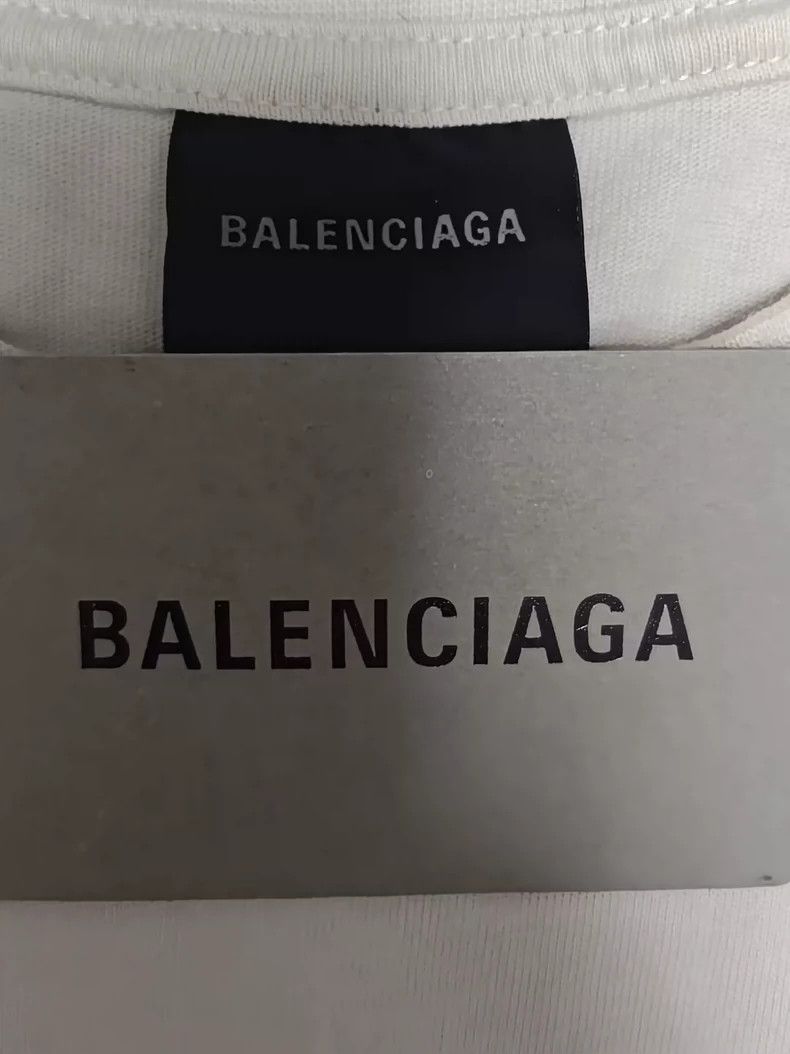 Balenciaga Balenciaga Embroidered Logo Washed Short Sleeve T-Shirt 250 Size US S / EU 44-46 / 1 - 4 Thumbnail