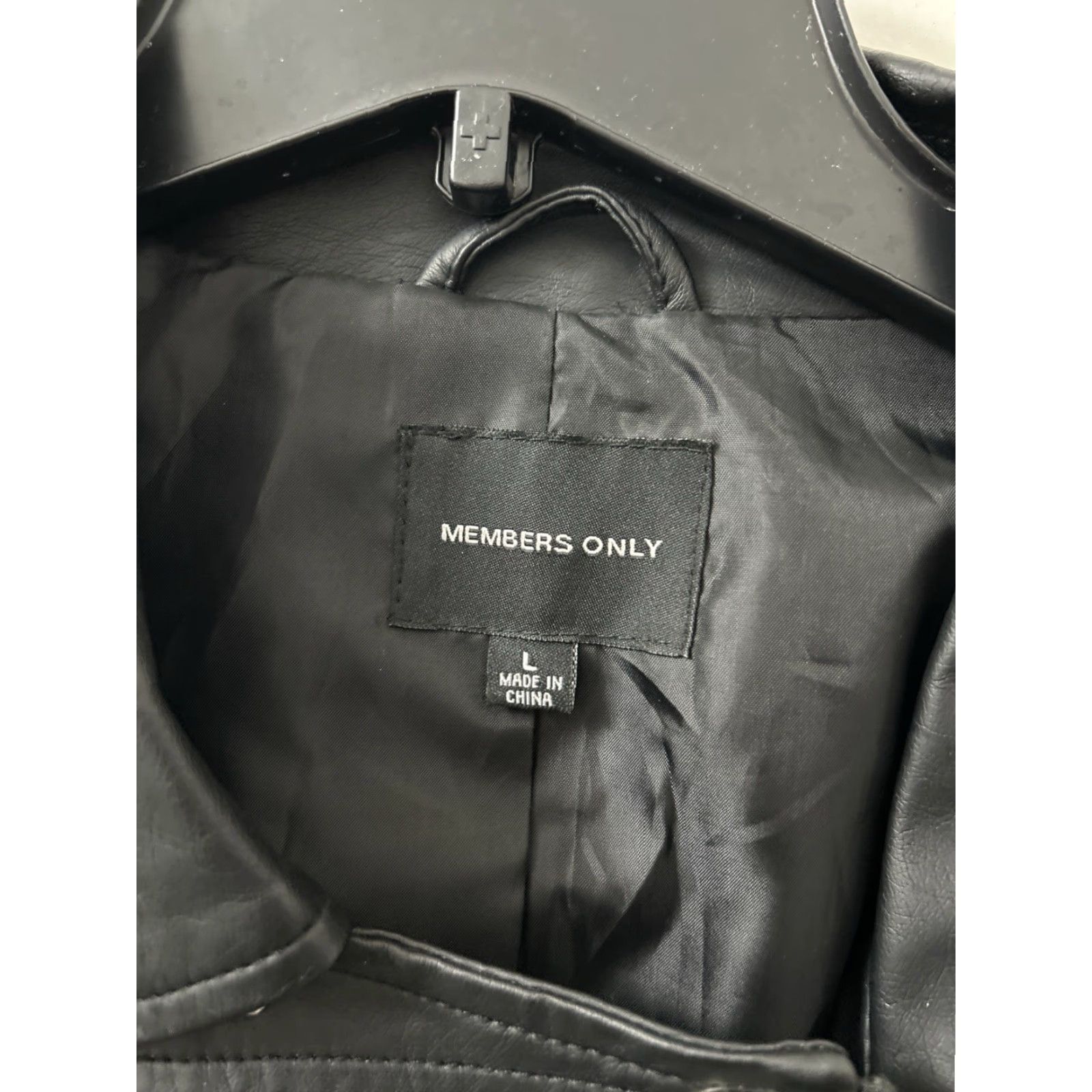 Members Only Members Only Leather Jacket Womens L Black Studded Lace Up Moto Jacket Size L / US 10 / IT 46 - 5 Thumbnail