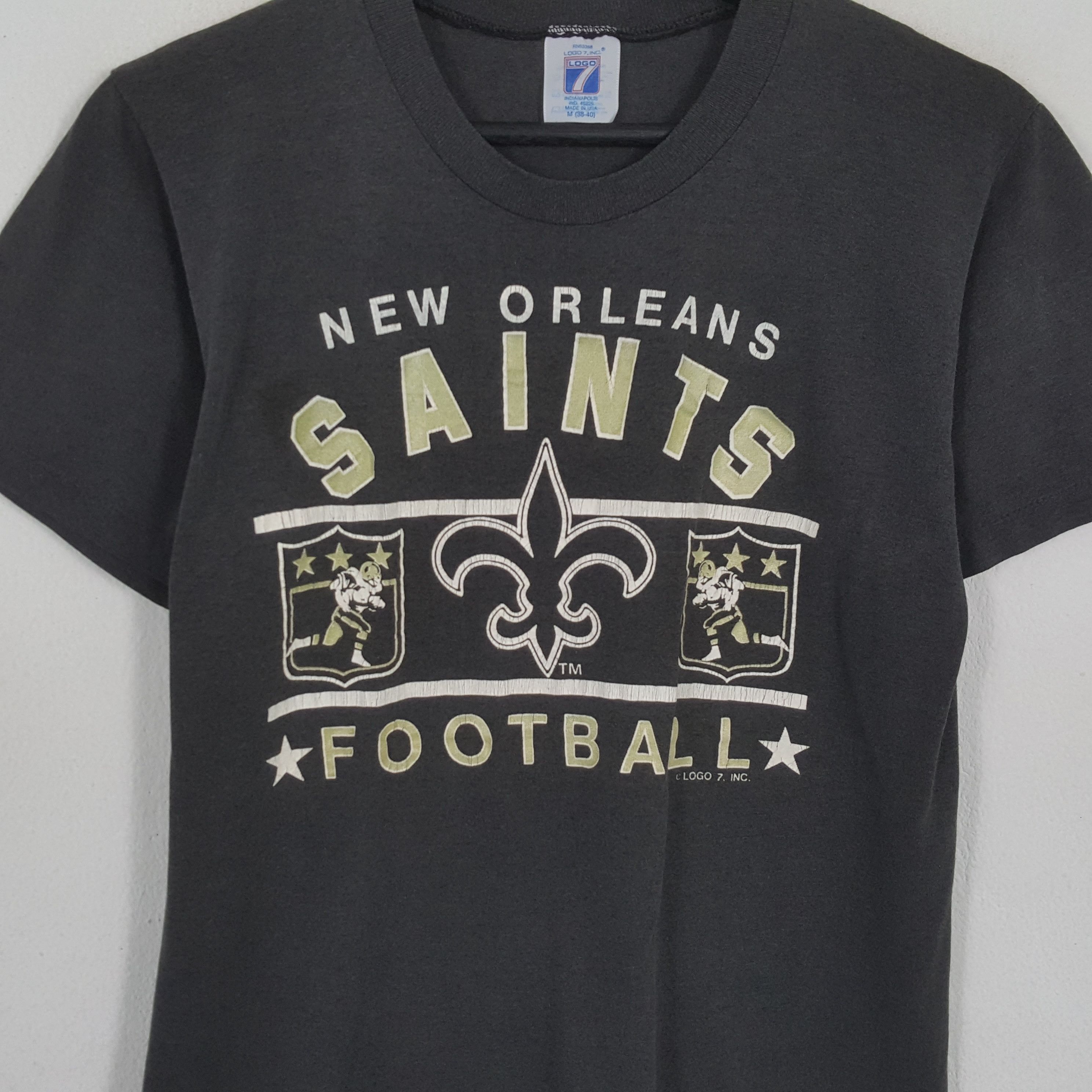 Logo 7 × NFL × Vintage NEW ORELEANS SAINTS NFL American Football Team Tshirt Size US S / EU 44-46 / 1 - 2 Thumbnail