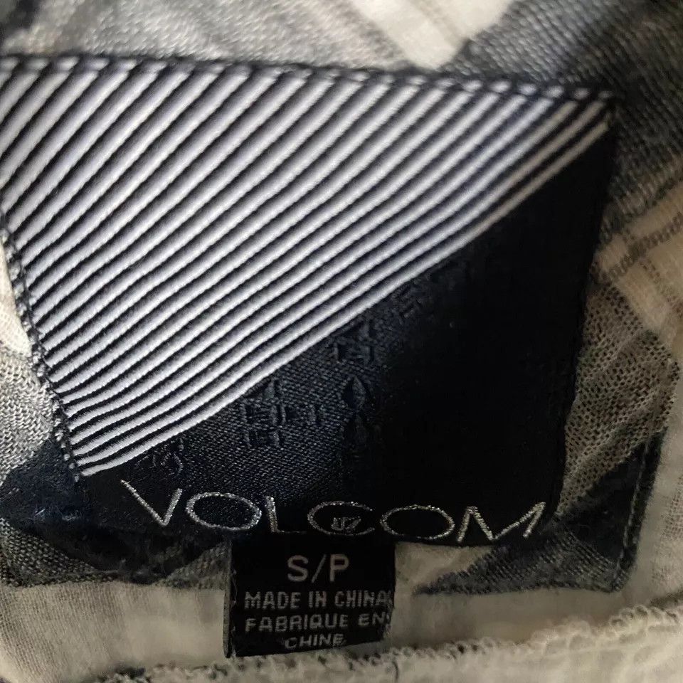 Volcom Volcom Button Up Top Women's Small Long Sleeve Checkers Size S / US 4 / IT 40 - 3 Thumbnail