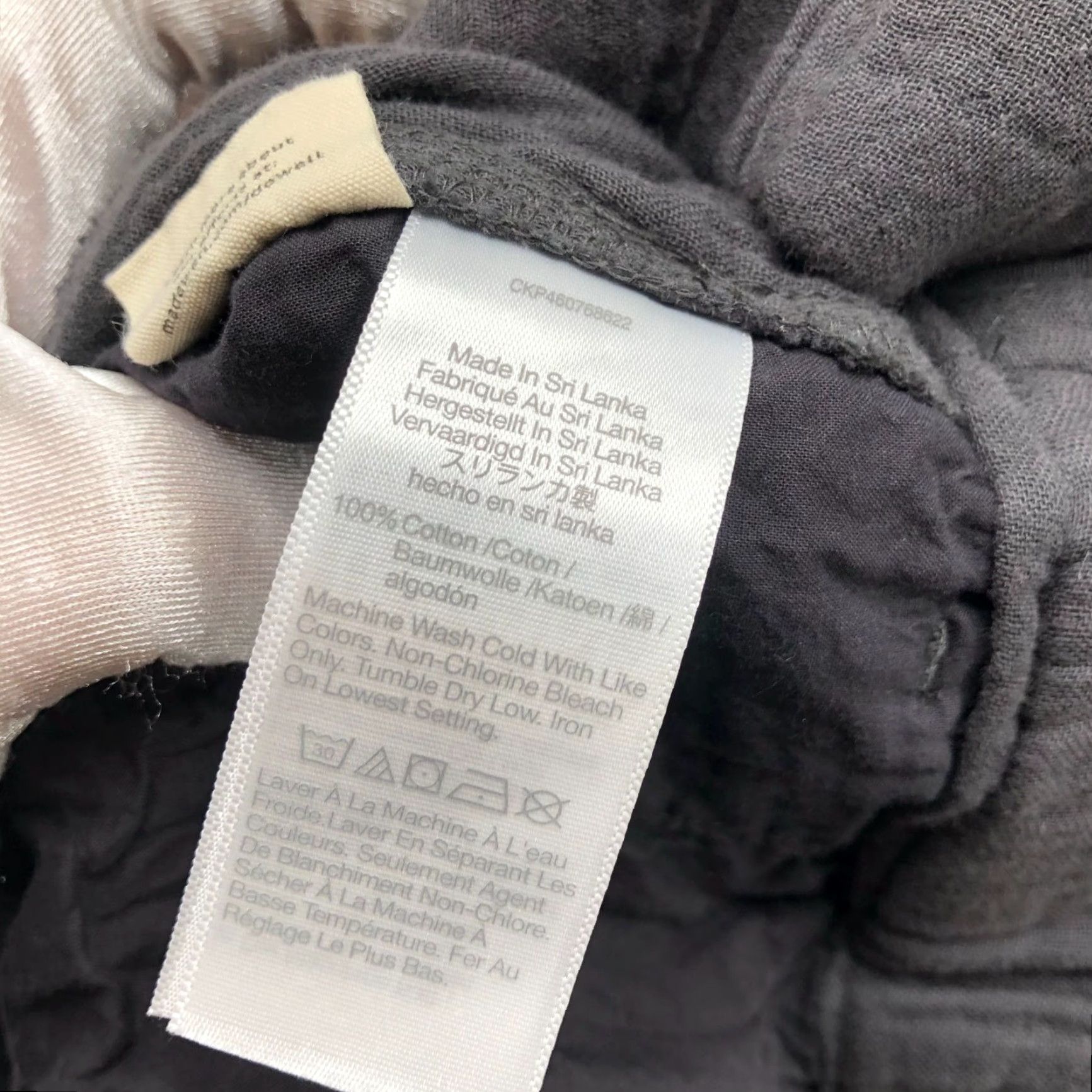 Madewell Madewell Easy Pull On Shorts Lightspun Womens M Dark Gray Gauzy High Rise Cotton Size 32" / US 10 / IT 46 - 8 Thumbnail