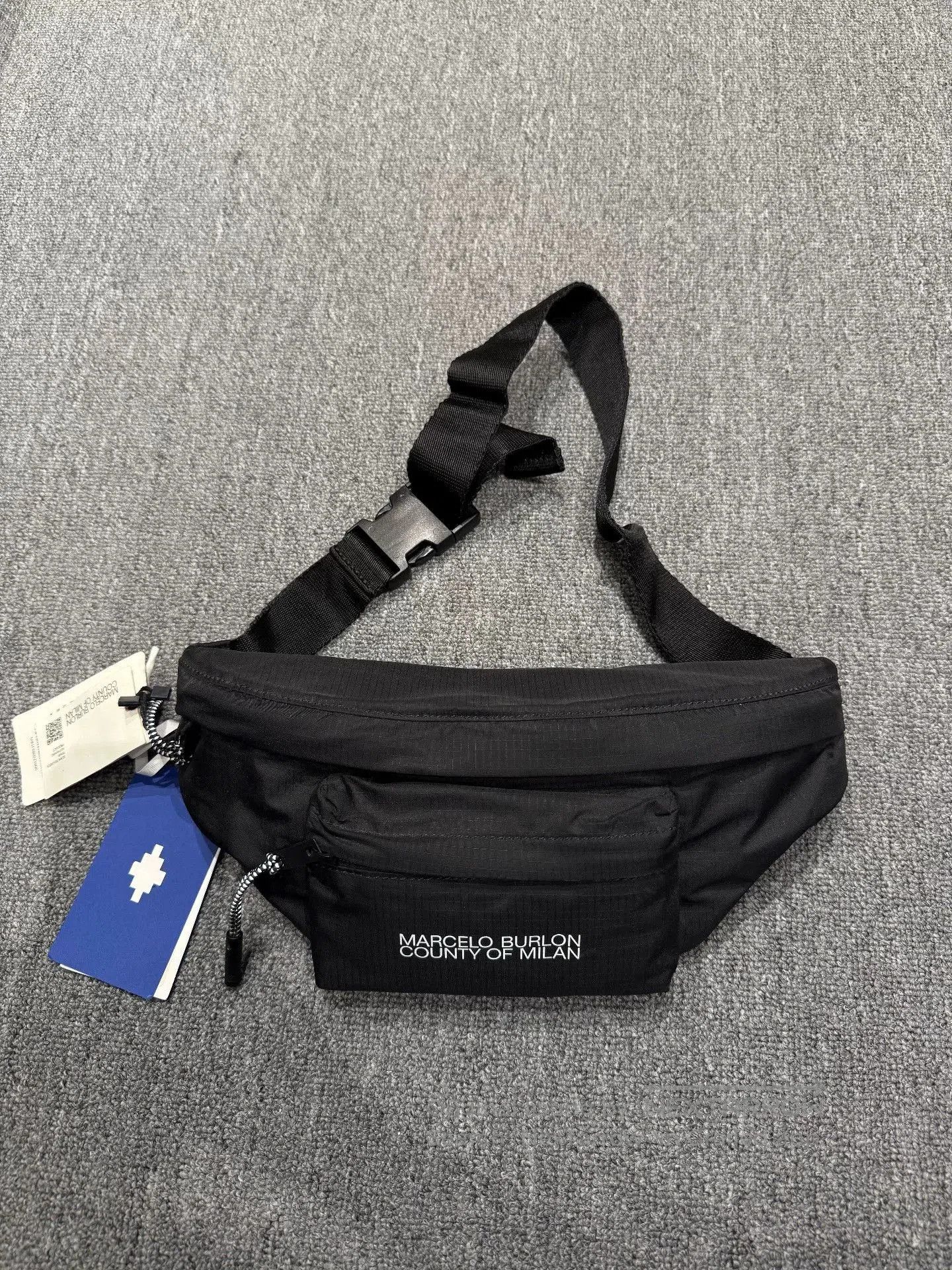 Marcelo Burlon Marcelo Burlon Black Waist Bag. Size ONE SIZE - 1 Thumbnail