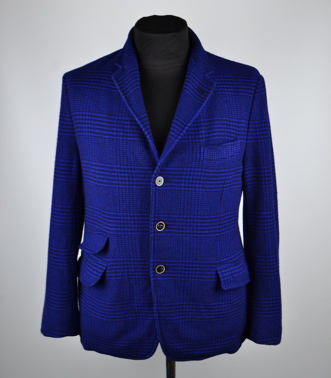 Fay Fay Milano Blazer Jacket 100% Lana wool blue 4OR (Eu 50) Size 40R - 1 Thumbnail