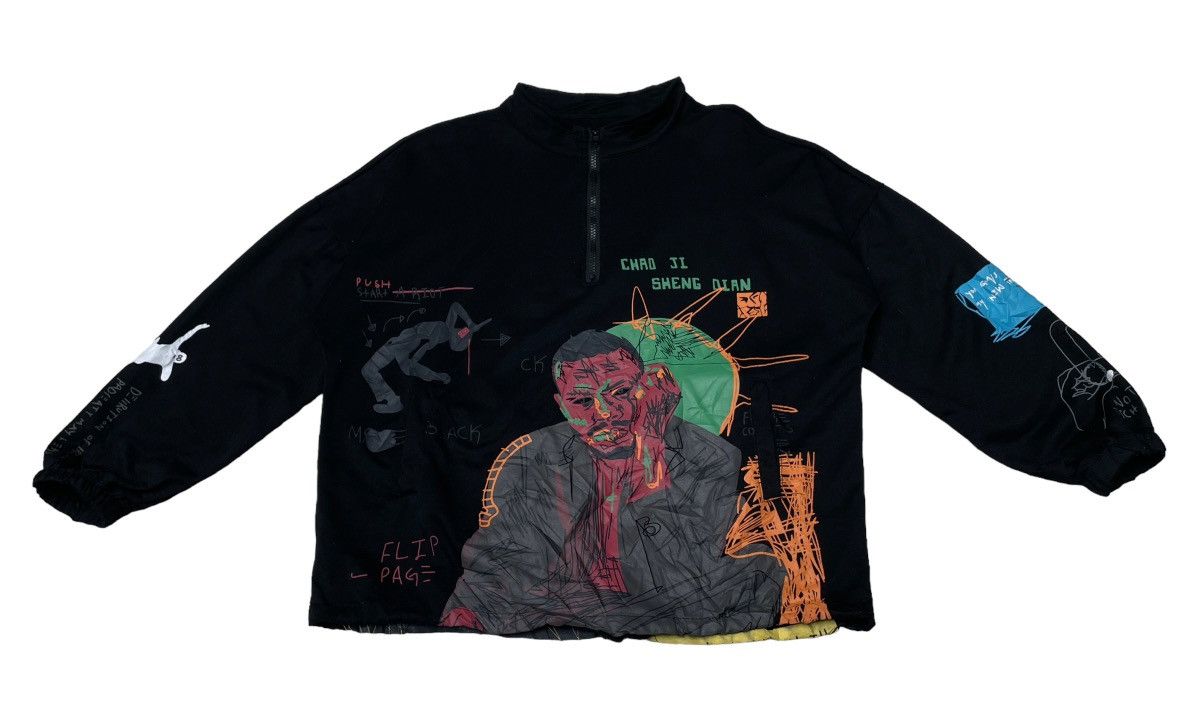 image of Vintage Art Jacket 2000S in Black, Men's (Size Medium)