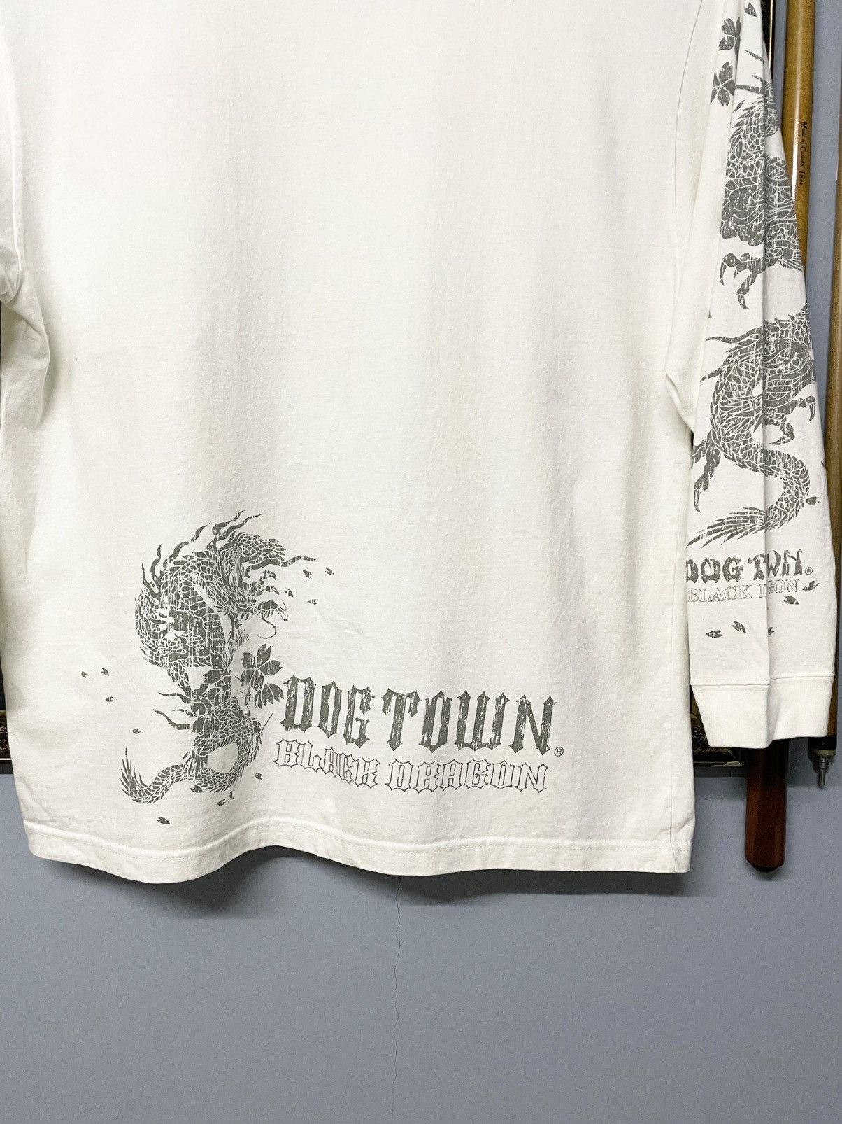 Designer Vintage Og 1990s Dogtown Black Dragon Embroidery Longsleeve Size US XL / EU 56 / 4 - 10 Thumbnail
