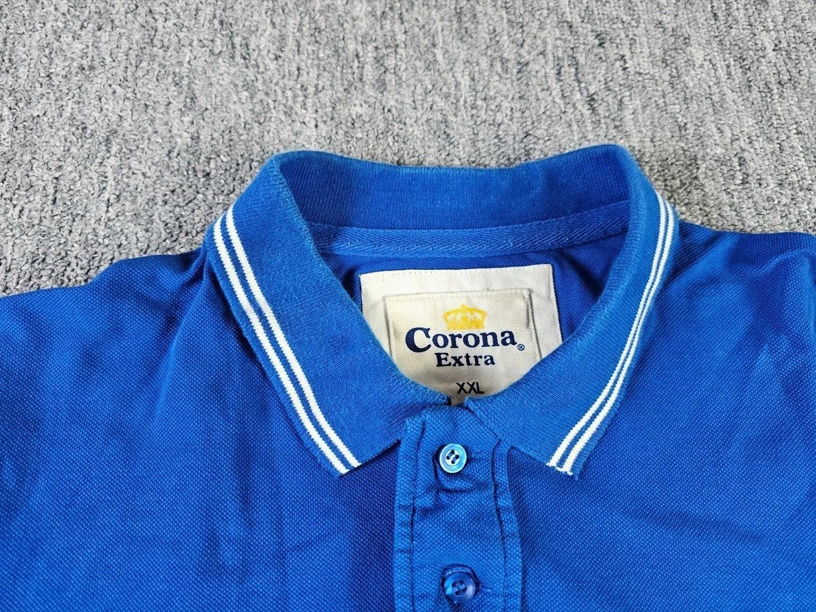 Other Corona Extra Vintage Promo Polo Shirt Embroidered Men 2XL Size US XXL / EU 58 / 5 - 4 Thumbnail