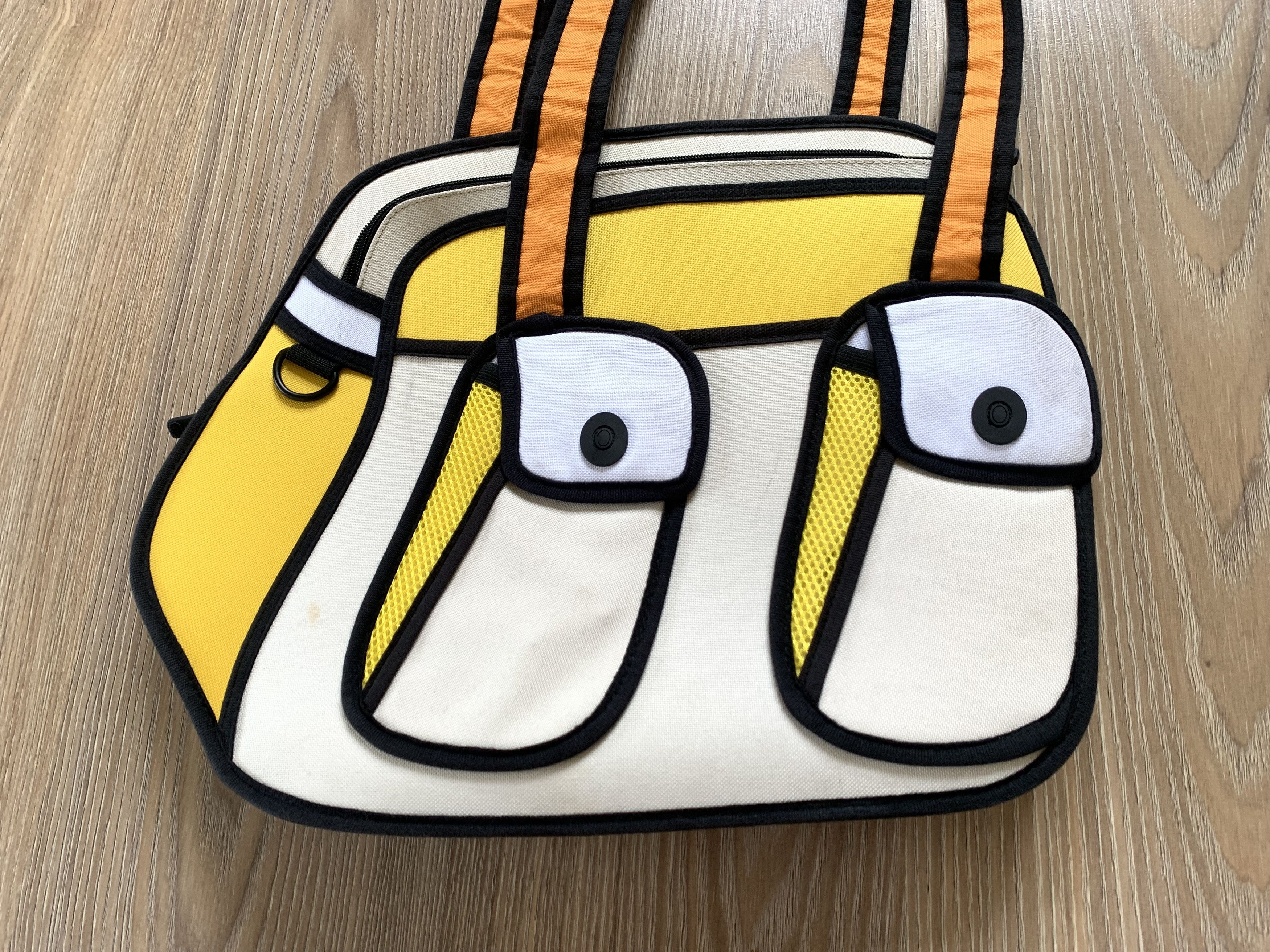 Designer Jump From Paper 2D Cartoon Shoulder Bag Size ONE SIZE - 4 Thumbnail