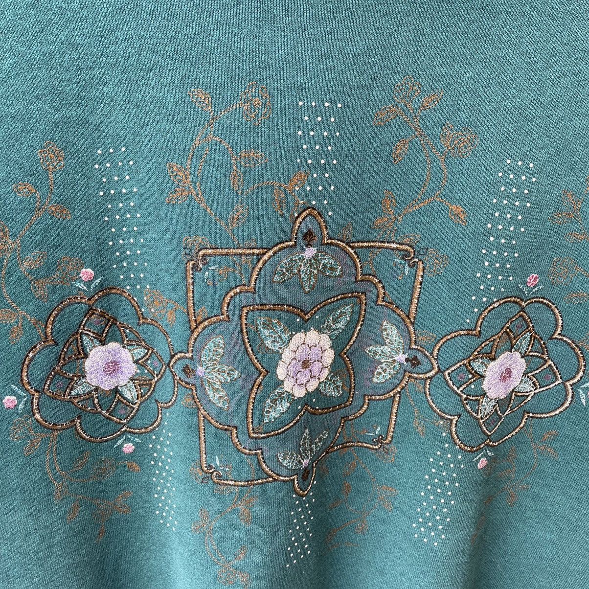 Vintage 🔥Vintage 90s Gopher Sports Motive Flower Sweatshirts Size US M / EU 48-50 / 2 - 5 Thumbnail
