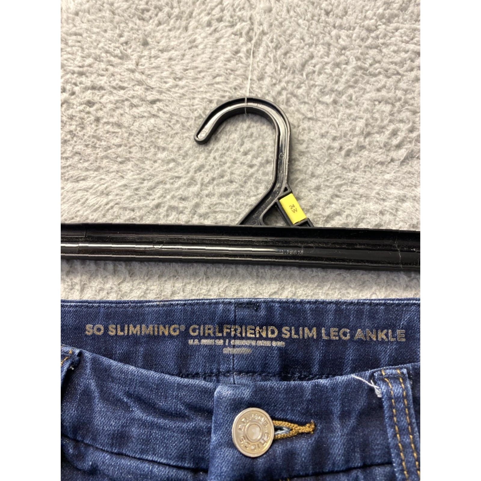 Vintage Chico's So Slimming Pull-On Jegging Jeans Dark Wash 30x27 Slim Womens Denim Blue Jeans Size 30" / US 8 / IT 44 - 4 Thumbnail