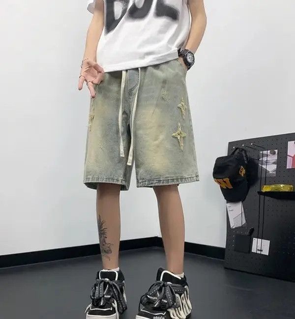 Japanese Brand Minako x Mami Distressed Shorts y2k Size US 31 - 3 Thumbnail