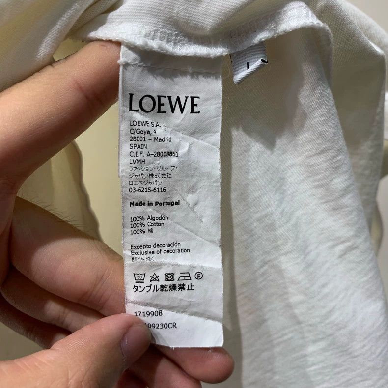 Loewe LOEWE White Short Sleeve T-Shirt Size L / US 10 / IT 46 - 4 Thumbnail