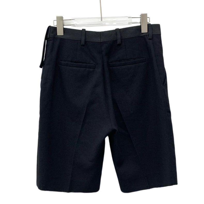 Louis Vuitton Louis Vuitton Black overlapping waistband linen slacks sho Size 37" - 2 Thumbnail