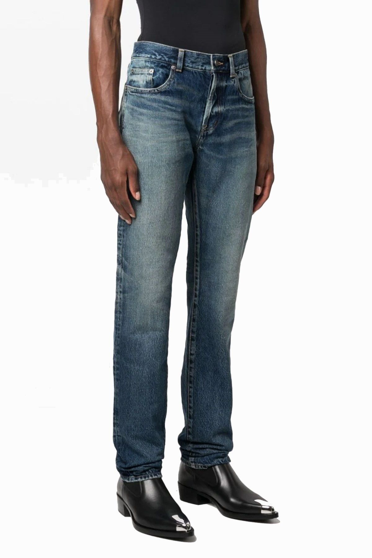 Saint Laurent Paris Saint Laurent Paris D18 Jeans - Hydrangea Blue Denim Size US 30 / EU 46 - 3 Thumbnail