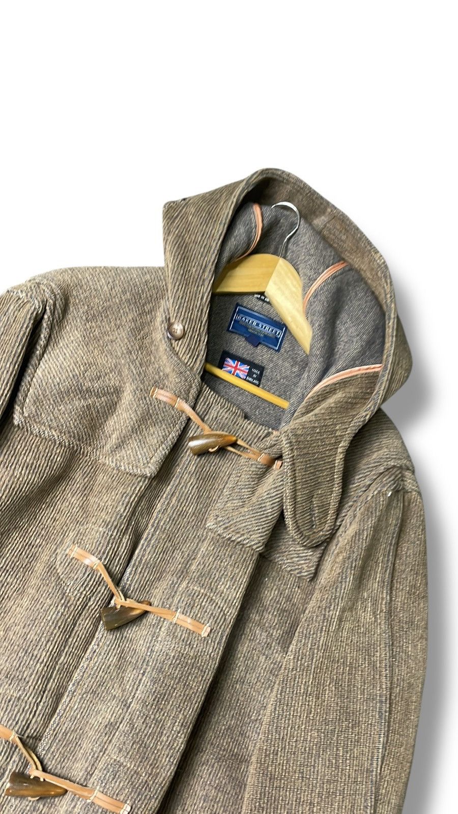 Japanese Brand × Vintage BAKER STREET Brand Long Hooded Duffle Coat (77) Size US L / EU 52-54 / 3 - 2 Thumbnail