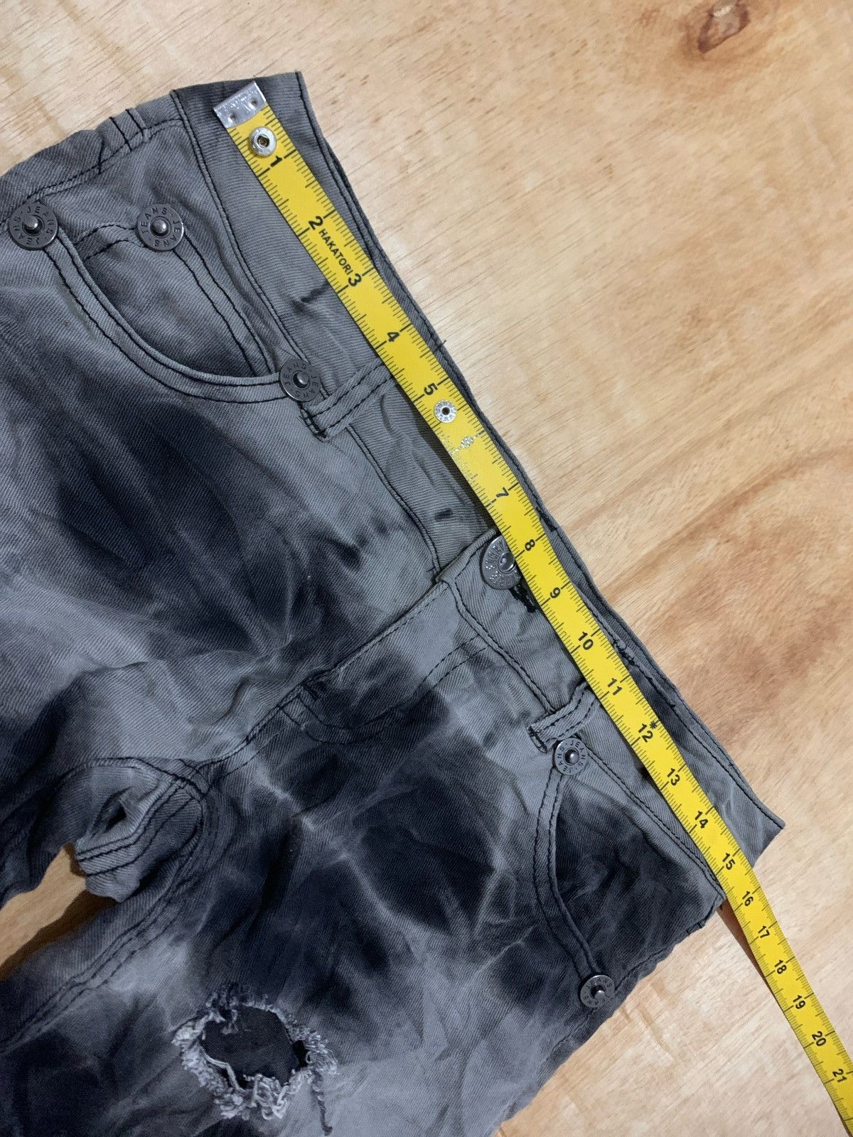 If Six Was Nine × Japanese Brand × KMRii Distressed Denim Ifsixwasnine Lgb Punk style Size US 31 - 10 Thumbnail