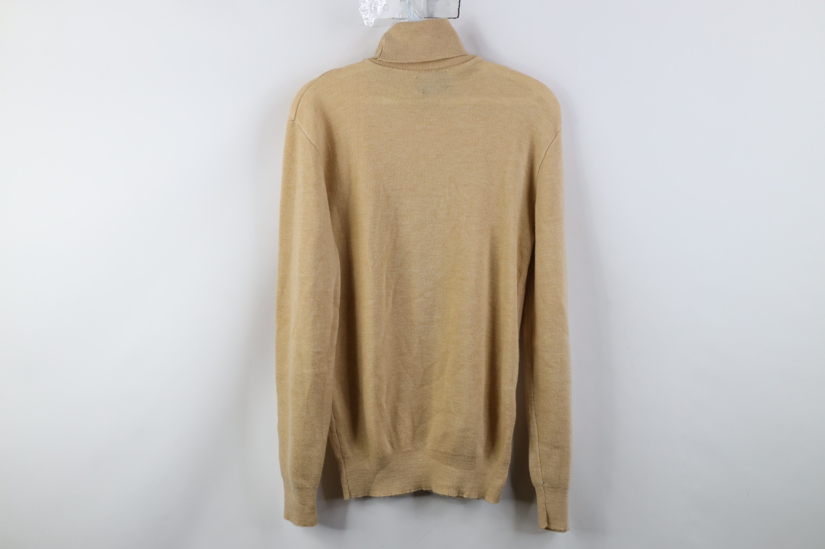 Vintage Vintage 70s Streetwear Soft Turtleneck Sweater Beige Tan USA Size US S / EU 44-46 / 1 - 8 Thumbnail
