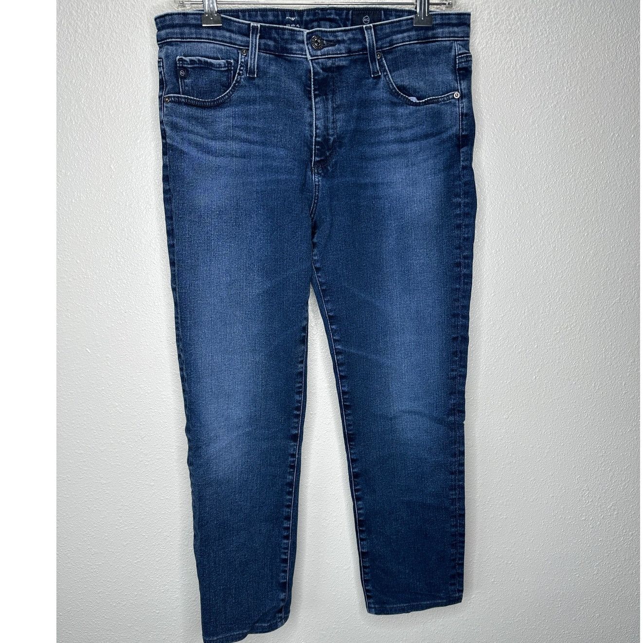 AG Adriano Goldschmied AG Adriano Medium Wash Whiskered Prima Cigarette Leg Jean 30 Size 30" / US 8 / IT 44 - 2 Thumbnail