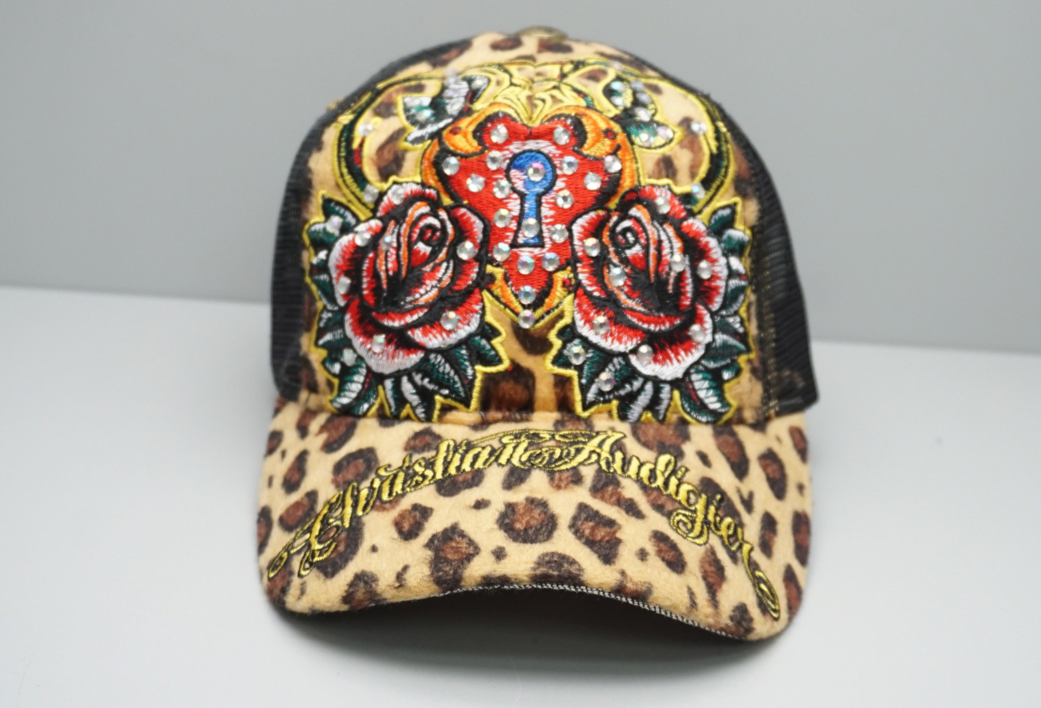 Christian Audigier × Designer × Ed Hardy 00's Ed Hardy Christian Audigier Rhinestone Snapback Hat Size ONE SIZE - 1 Thumbnail